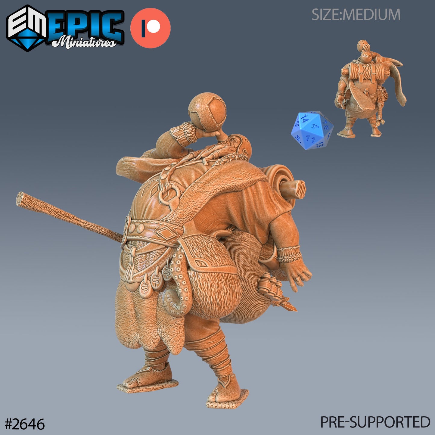 Wandering Merchant (2 Variants Available) - Epic Miniatures