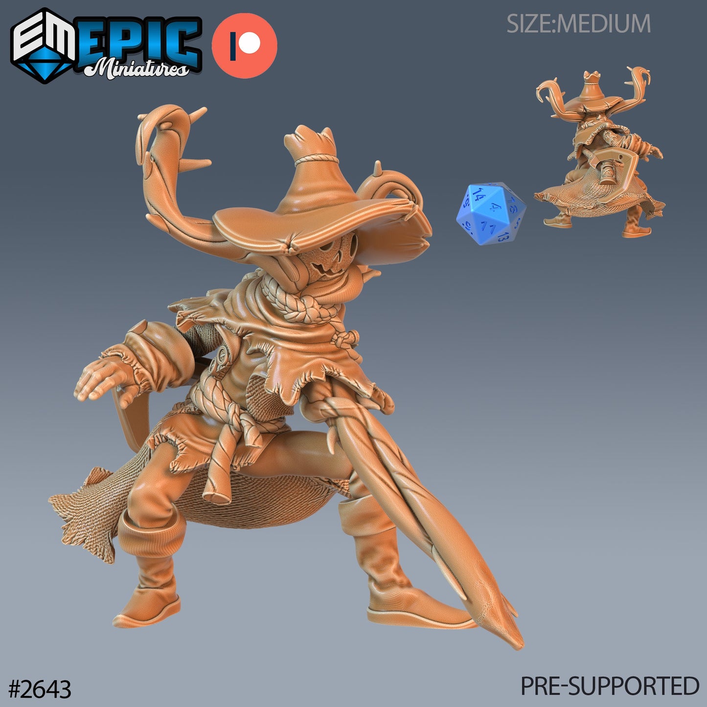 Pumpkin Scarecrow (3 Variants Available) - Epic Miniatures