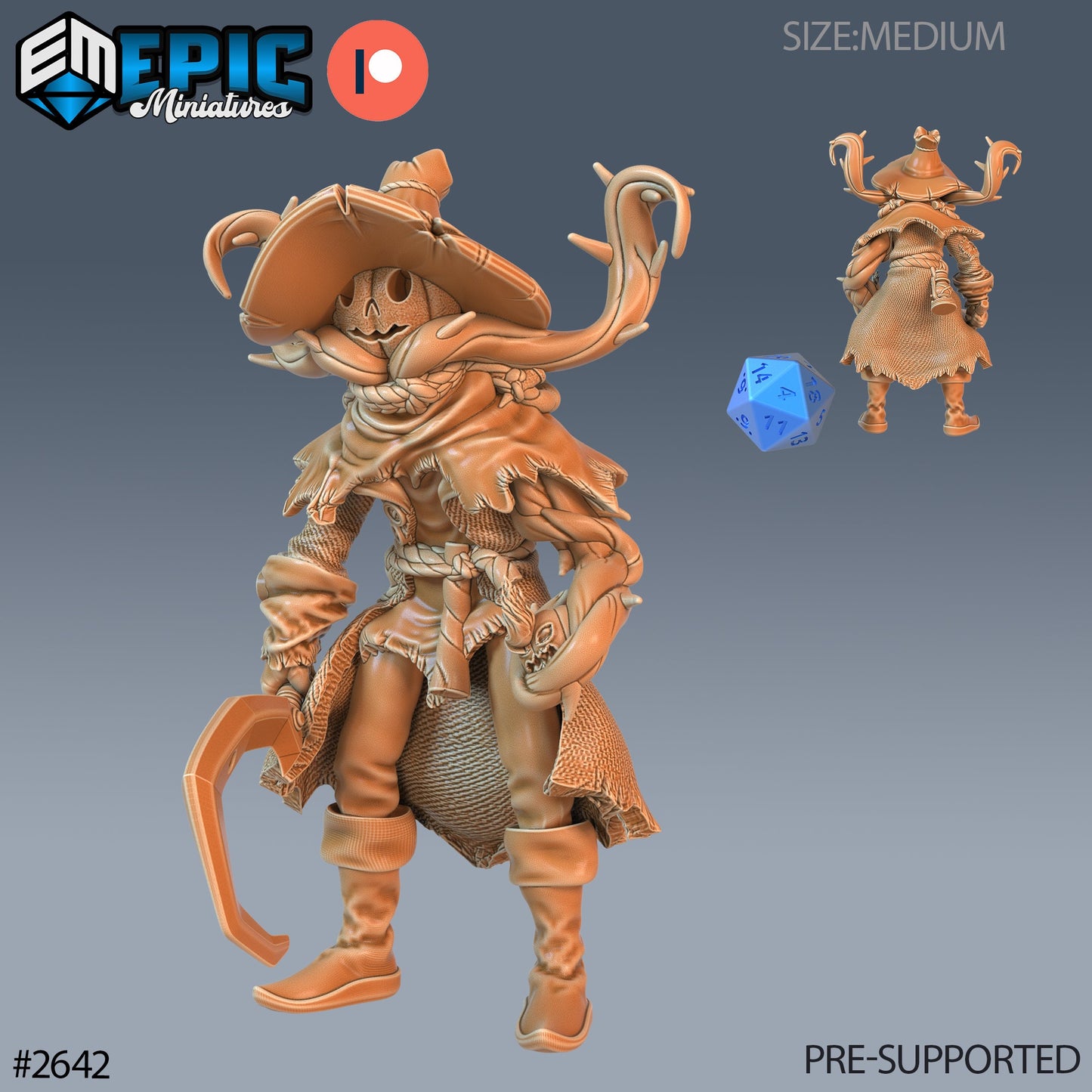 Pumpkin Scarecrow (3 Variants Available) - Epic Miniatures