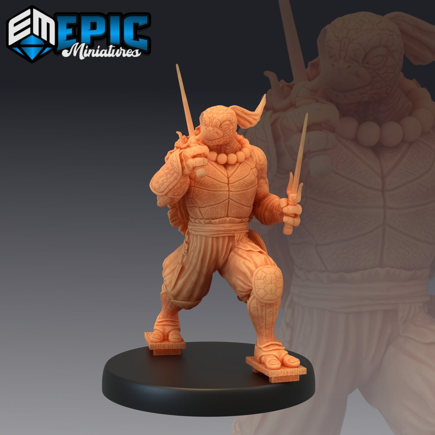 Ninja Tortle (4 Variants) - Epic Miniatures