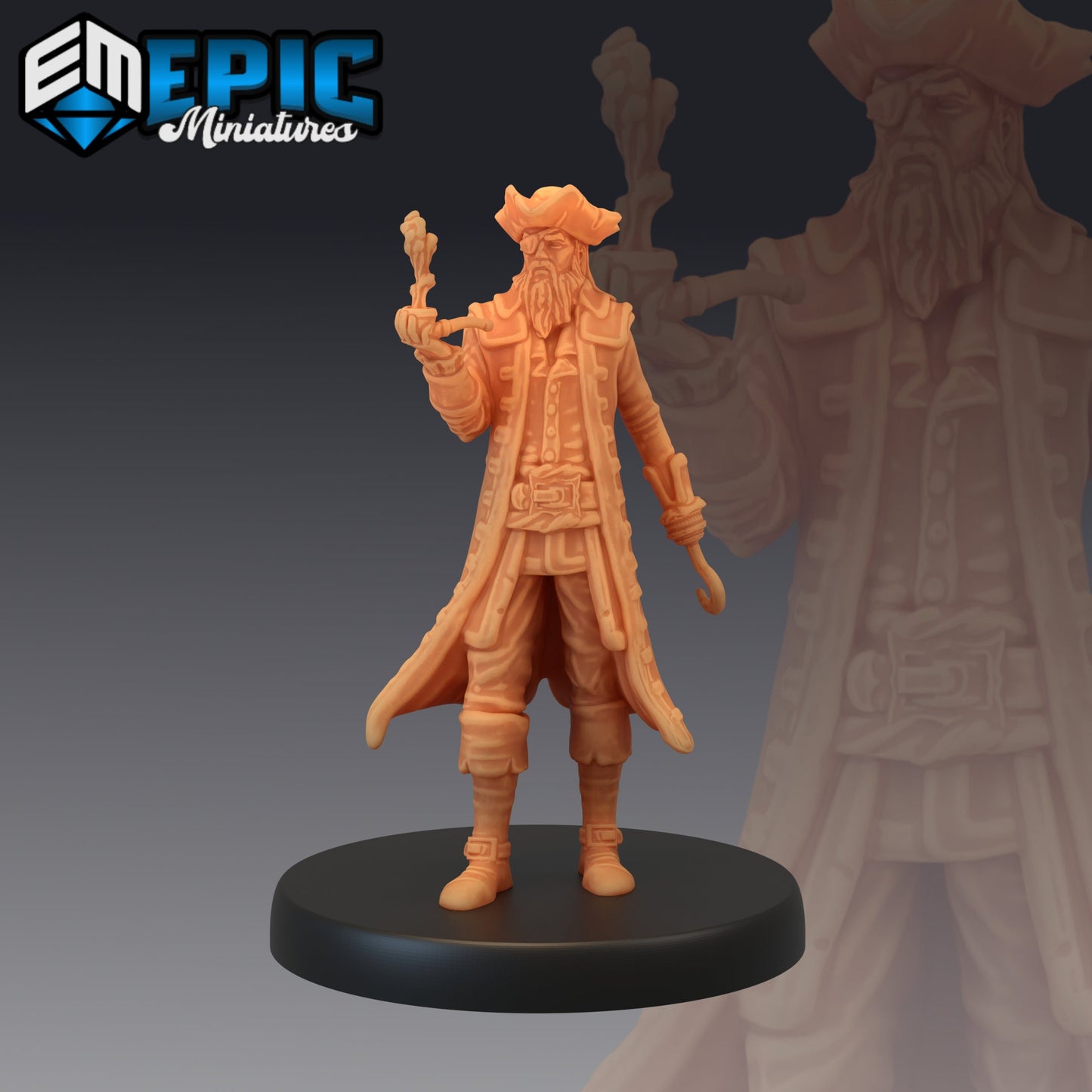 Pirate Captain (3 Variants) - Epic Miniatures