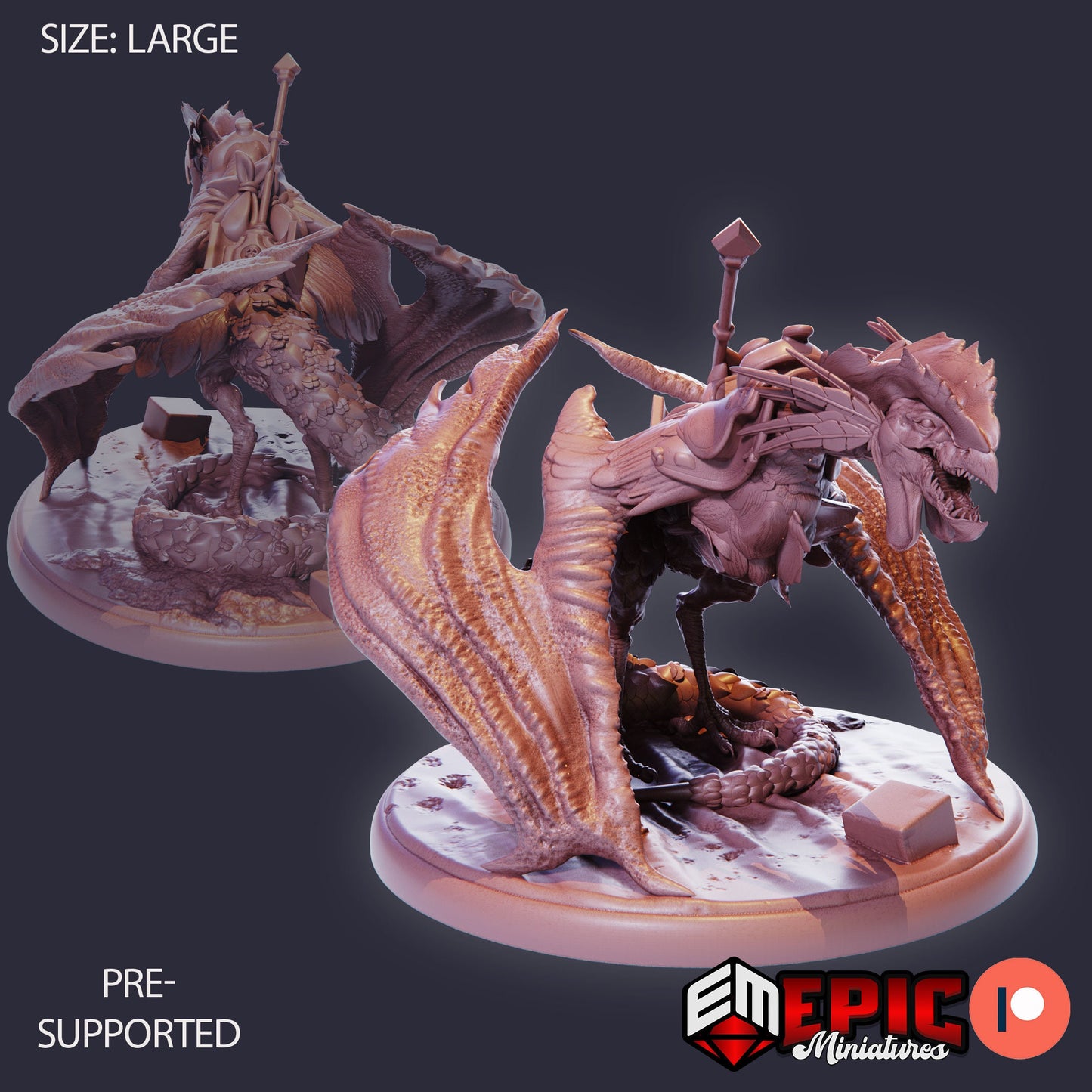 Cockatrice (3 Variants Available) - Epic Miniatures