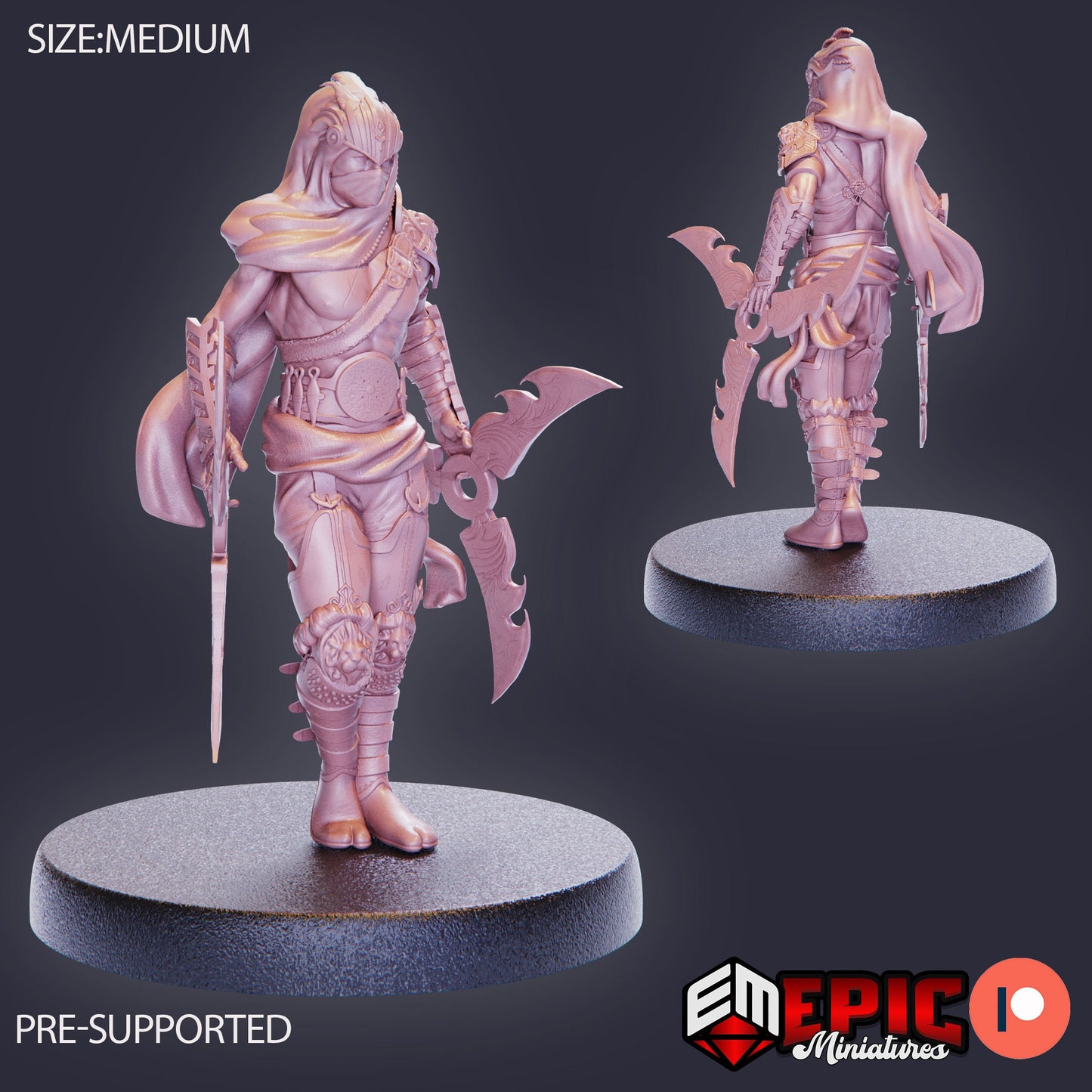 Orient Assassin (3 Variants Available) - Epic Miniatures