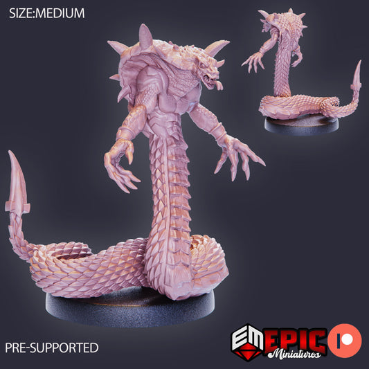 Cobra Folk, Set 1 (3 Variants Available) - Epic Miniatures