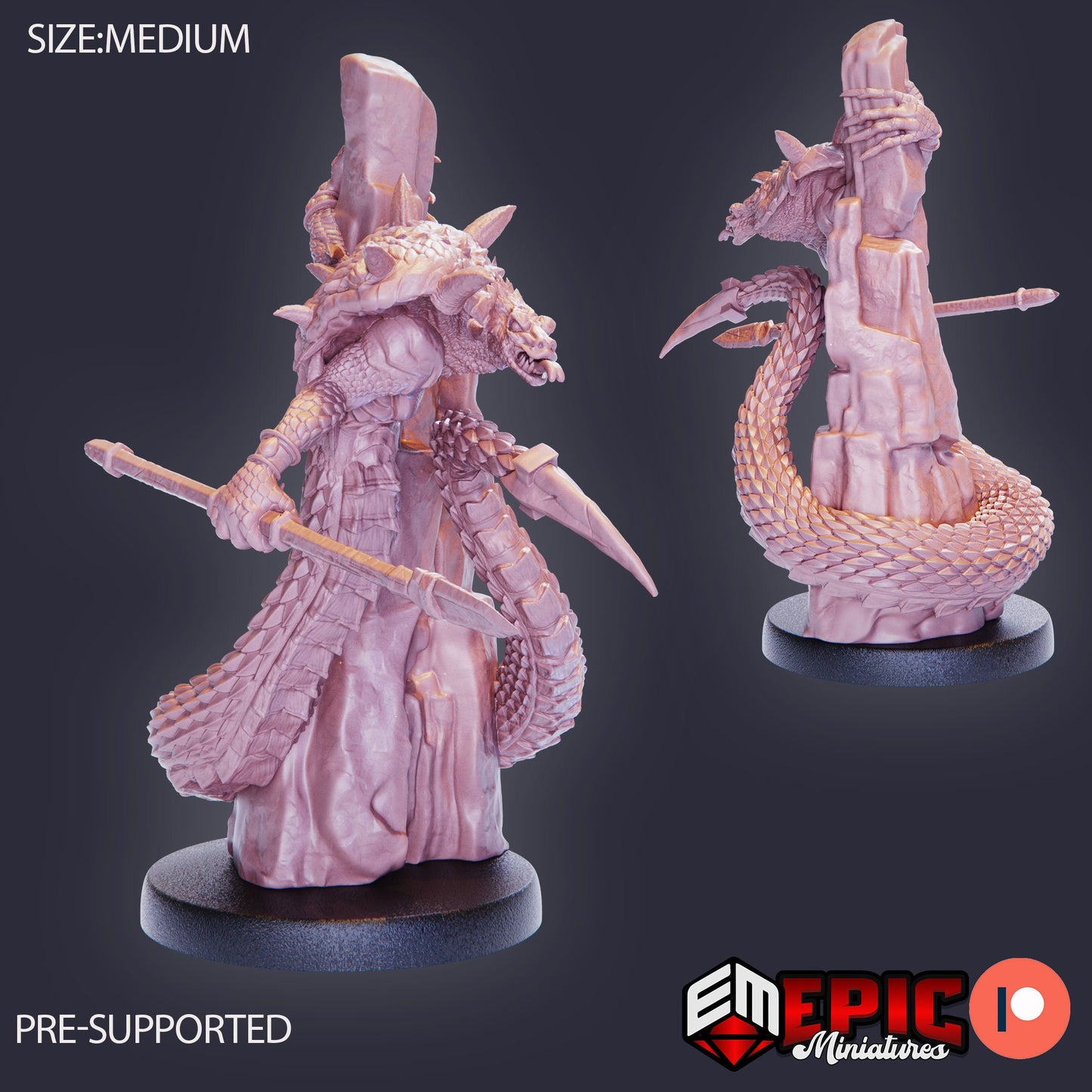 Cobra Folk, Set 1 (3 Variants Available) - Epic Miniatures