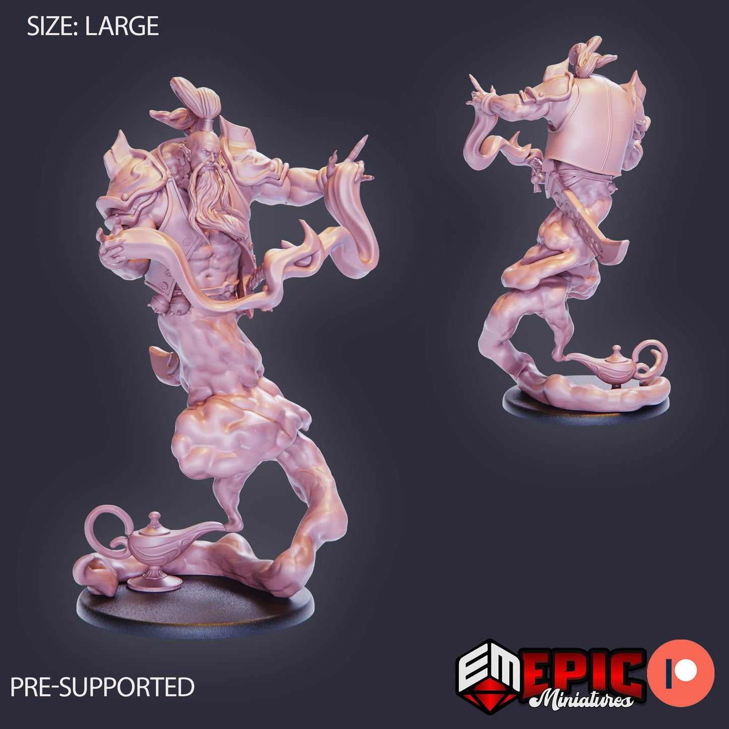 Legendary Lamp Genie (3 Variants Available) - Epic Miniatures