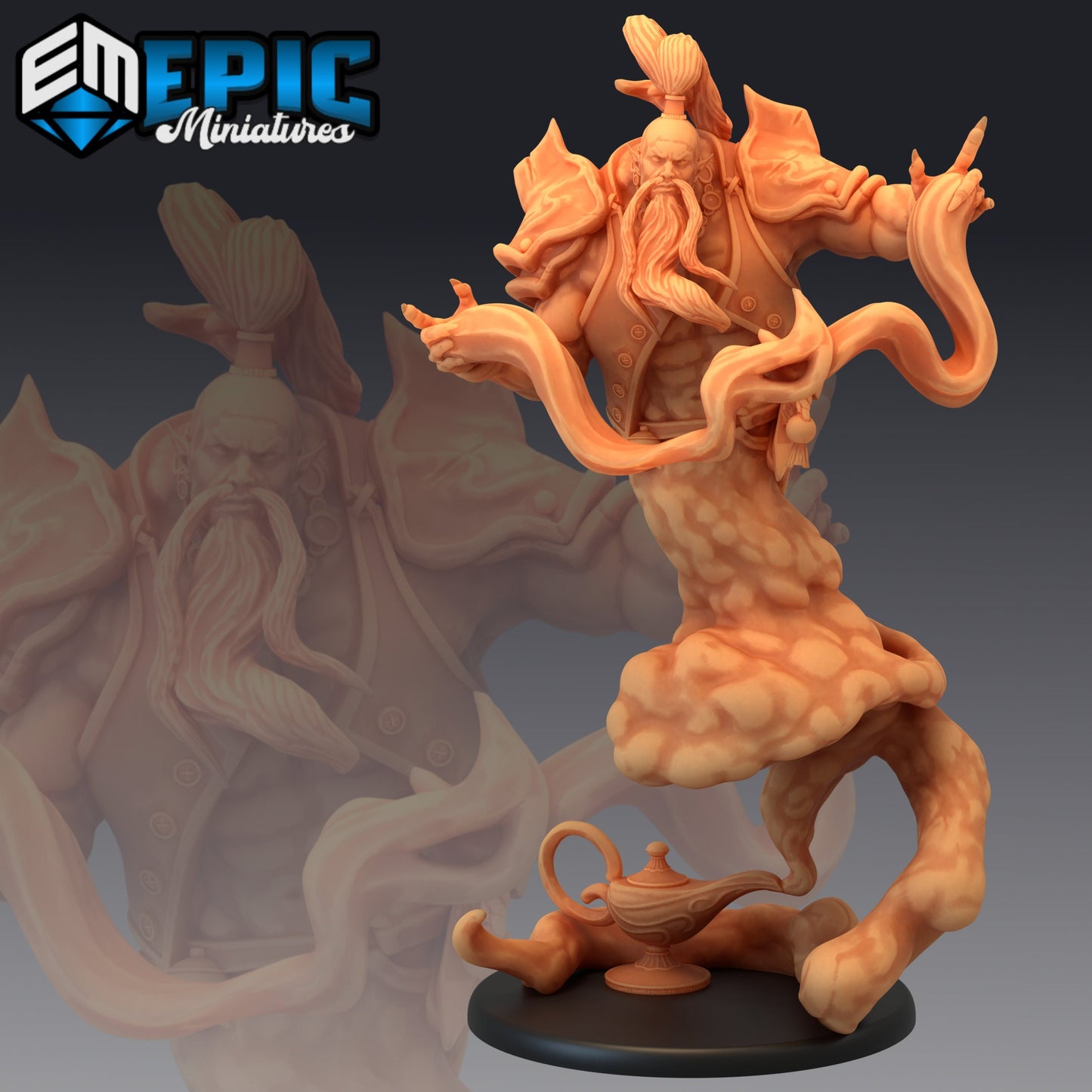 Legendary Lamp Genie (3 Variants Available) - Epic Miniatures