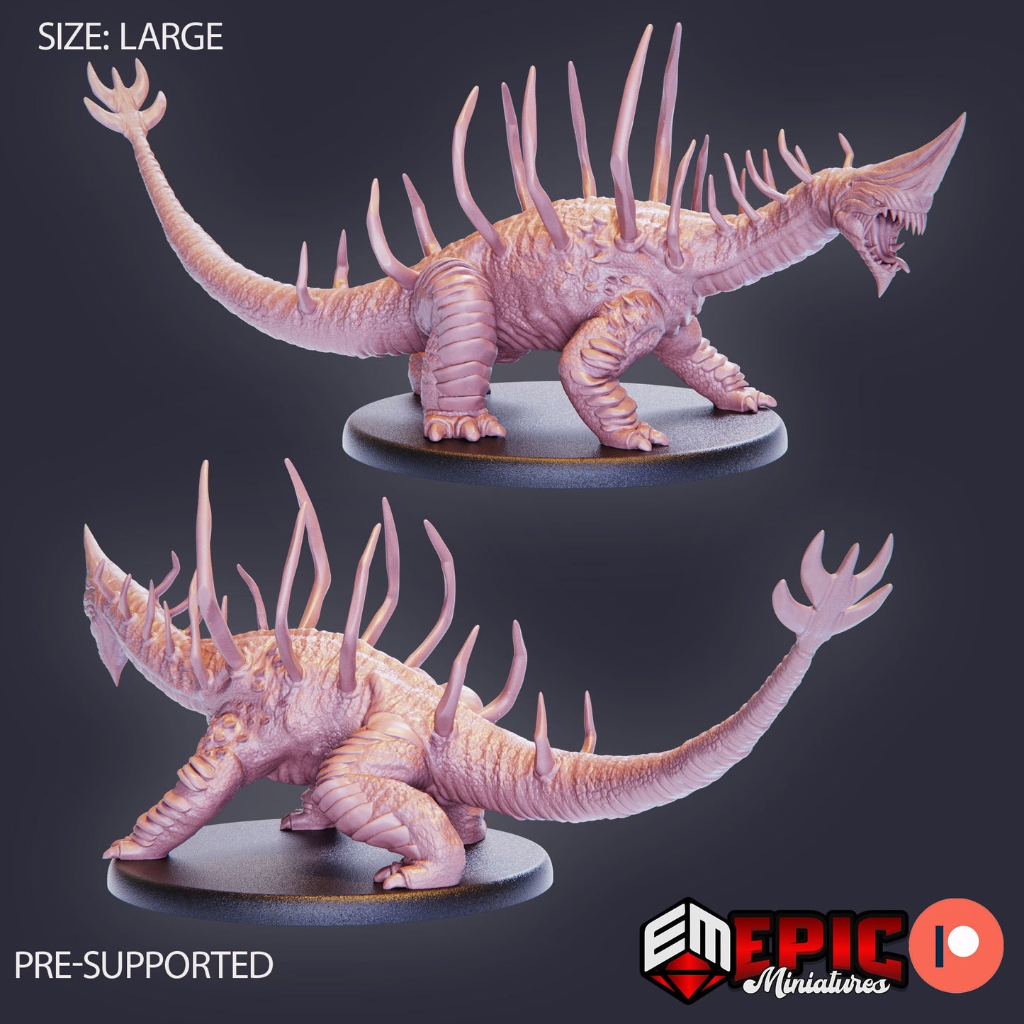 Sand Wyrm (3 Variants Available) - Epic Miniatures