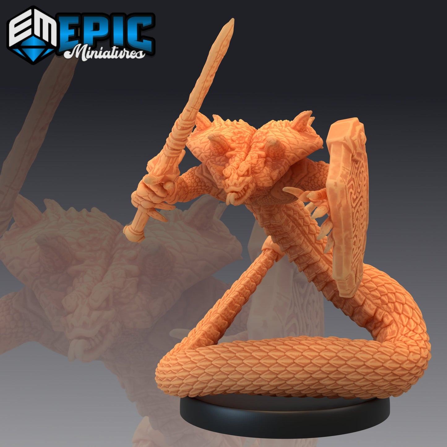 Cobra Folk, Set 1 (3 Variants Available) - Epic Miniatures