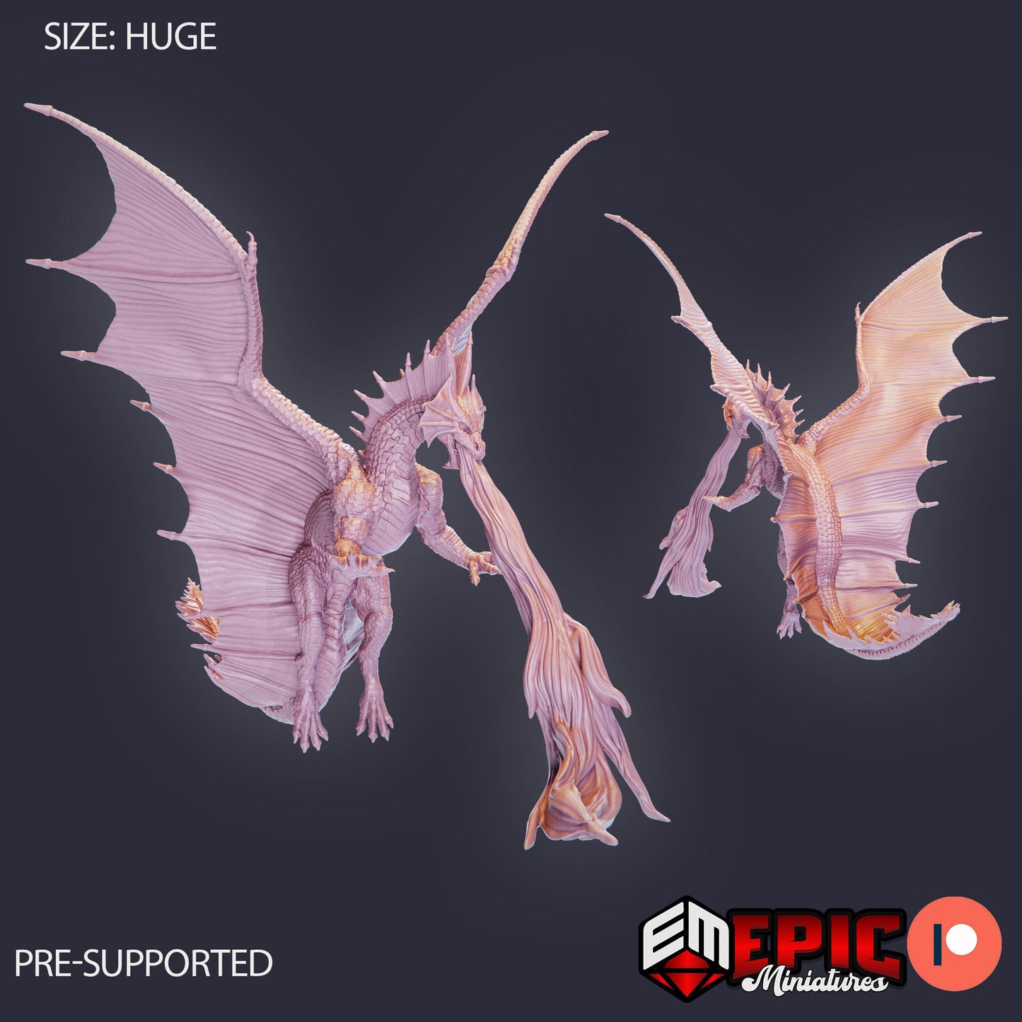 Brass Dragon (3 Variants Available) - Epic Miniatures