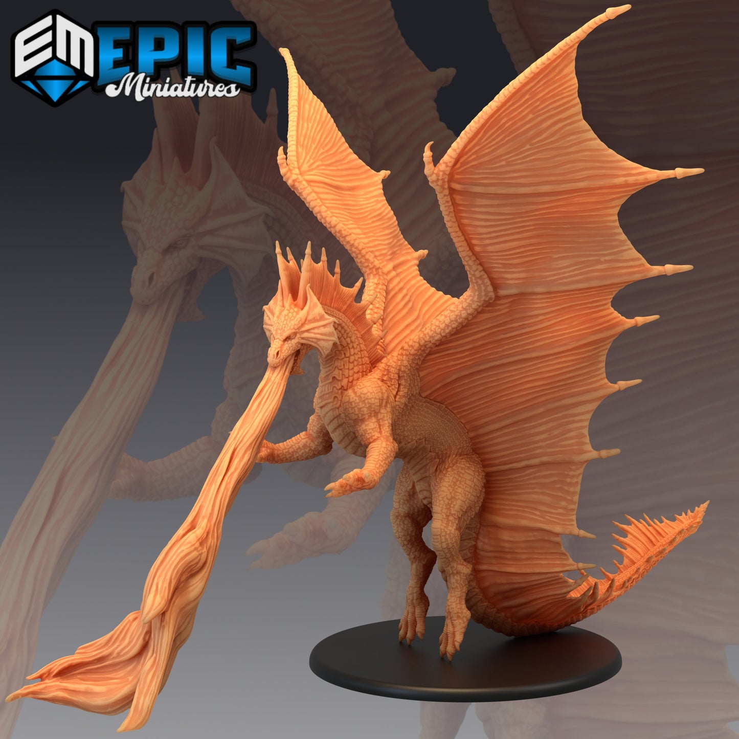Brass Dragon (3 Variants Available) - Epic Miniatures