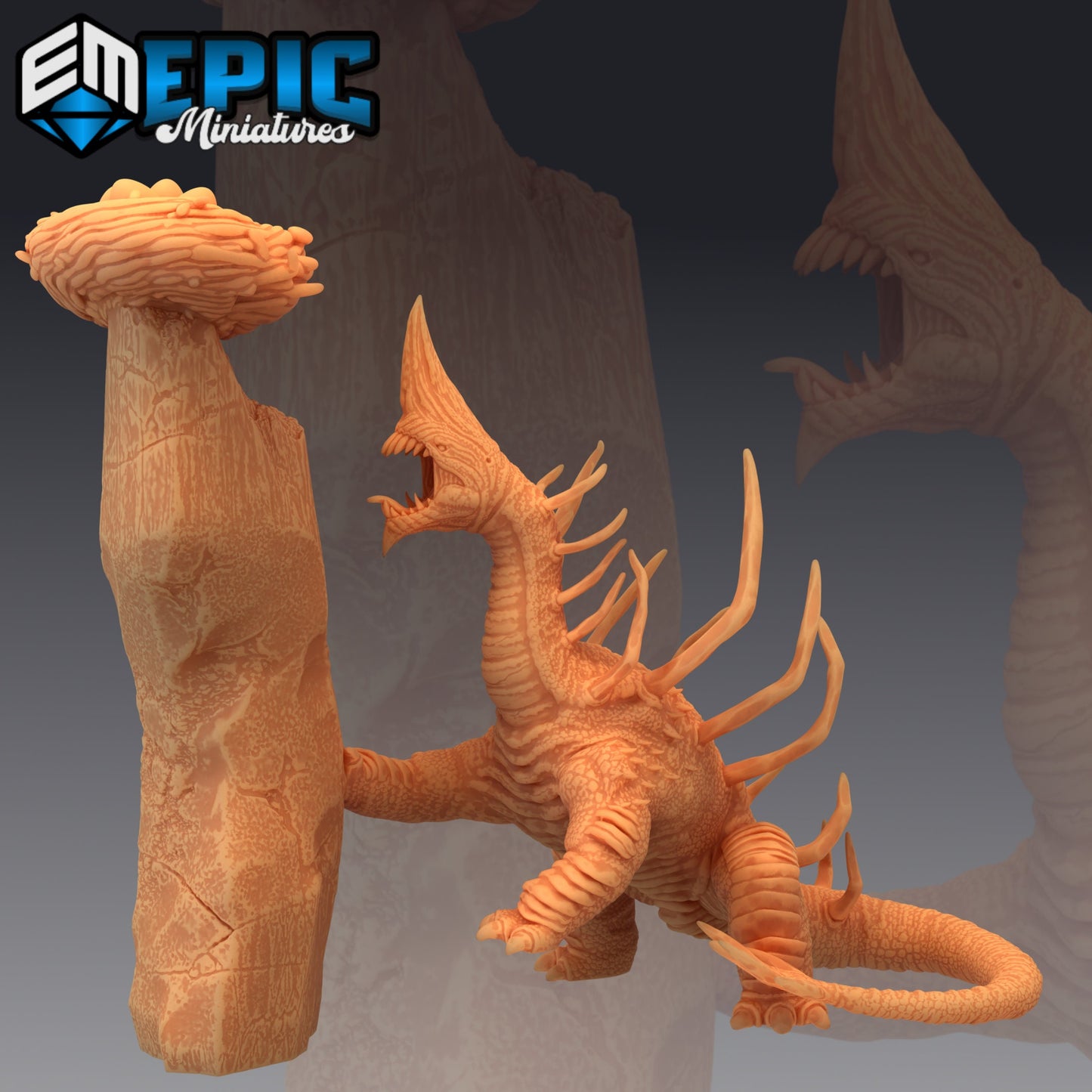 Sand Wyrm (3 Variants Available) - Epic Miniatures
