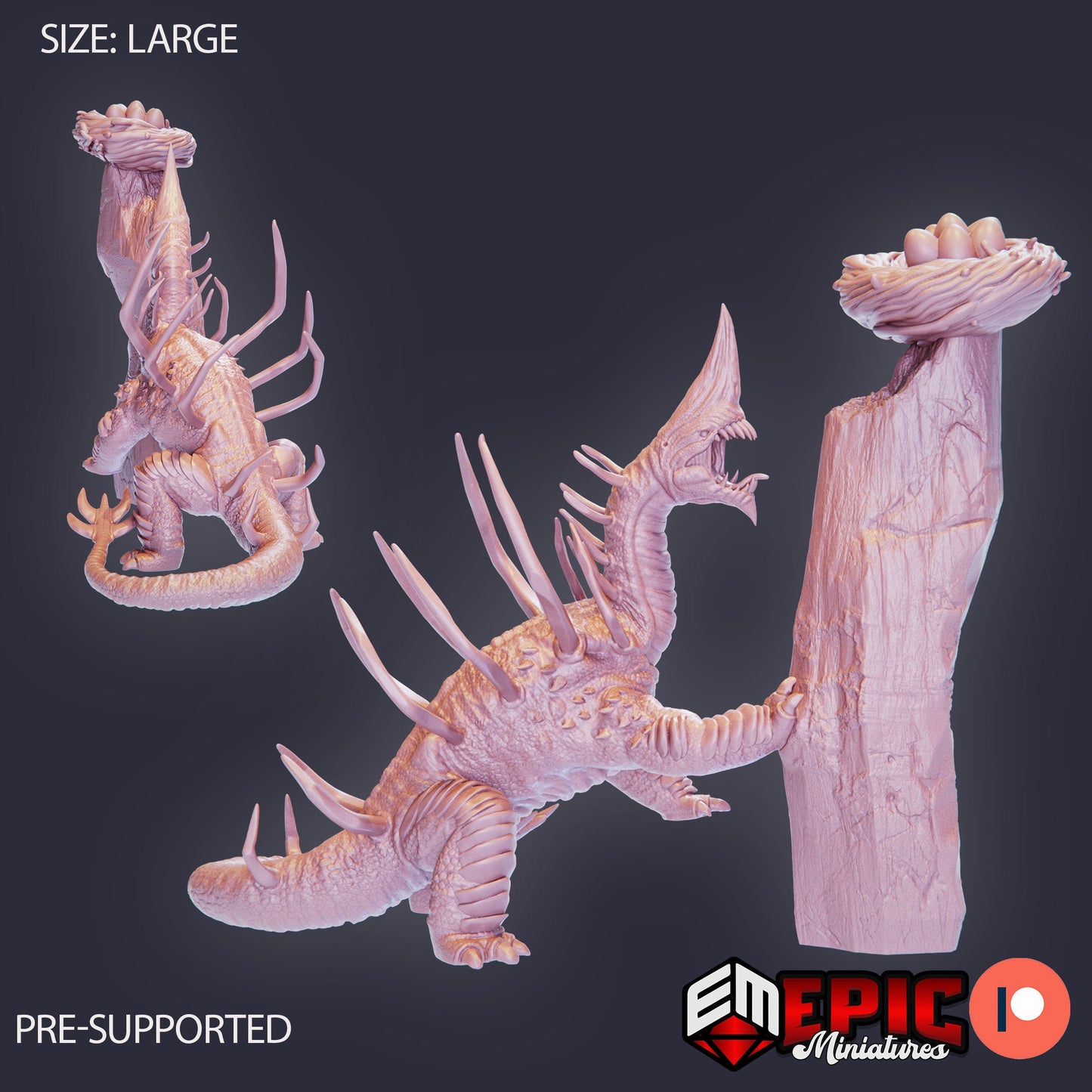 Sand Wyrm (3 Variants Available) - Epic Miniatures