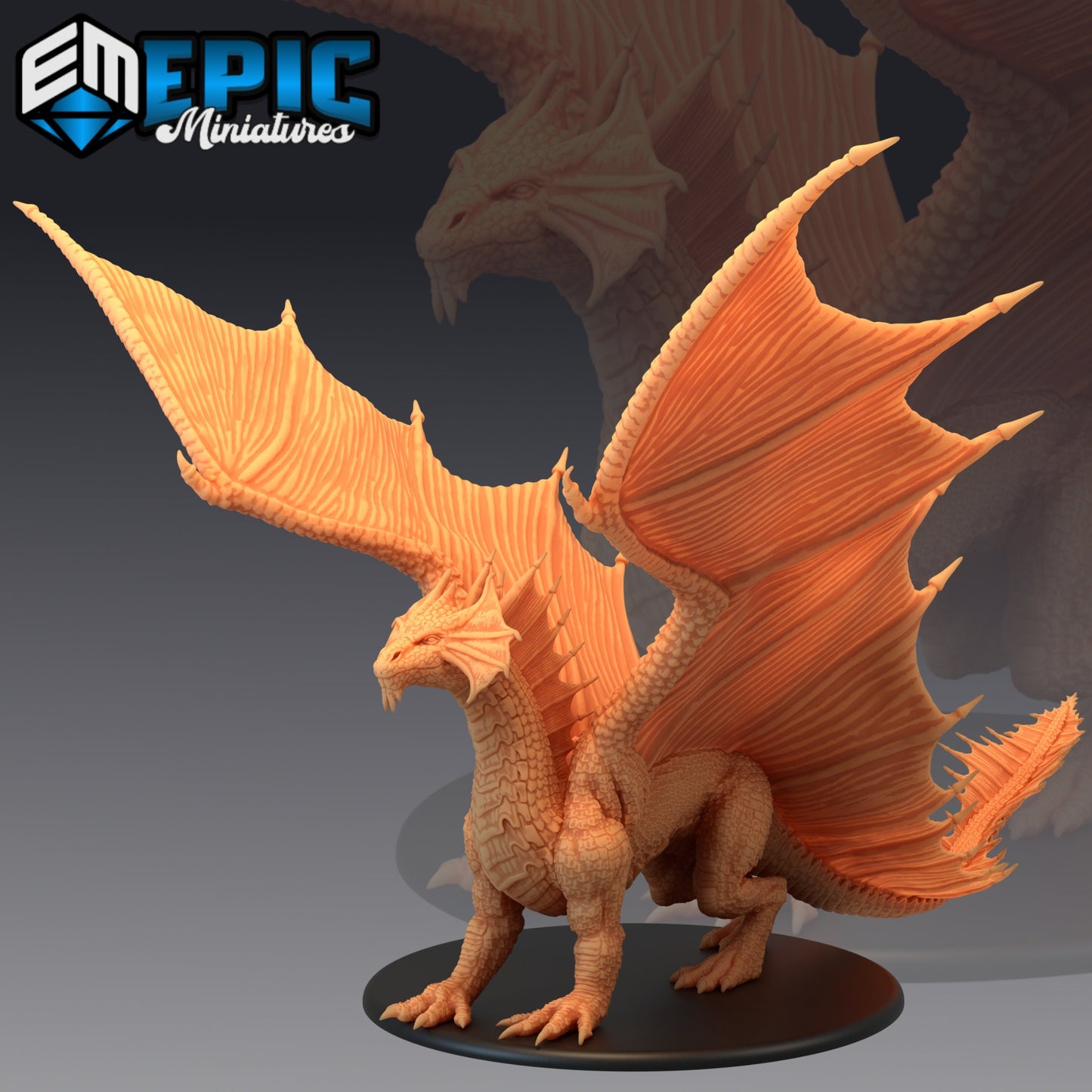 Brass Dragon (3 Variants Available) - Epic Miniatures