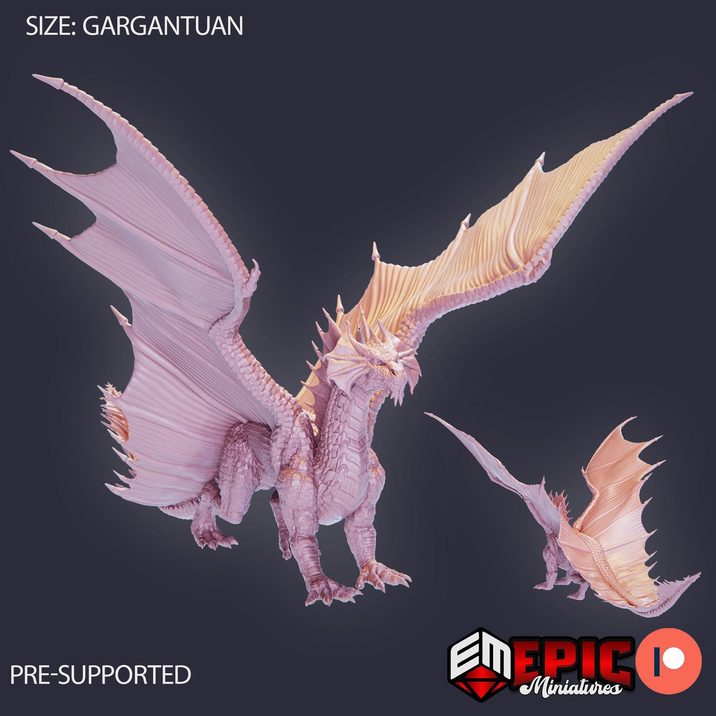 Brass Dragon (3 Variants Available) - Epic Miniatures