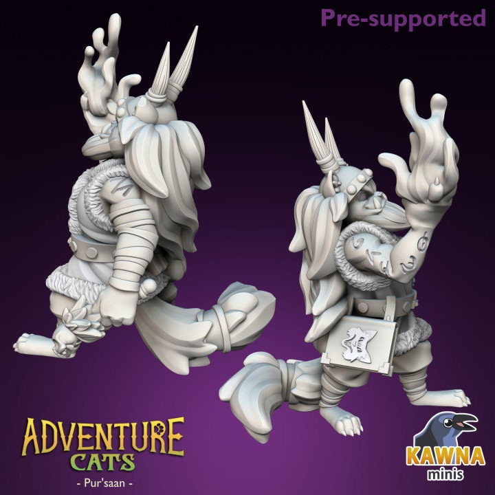 Pur'Saan Warlock (2 Variants Available) - Kawna Minis