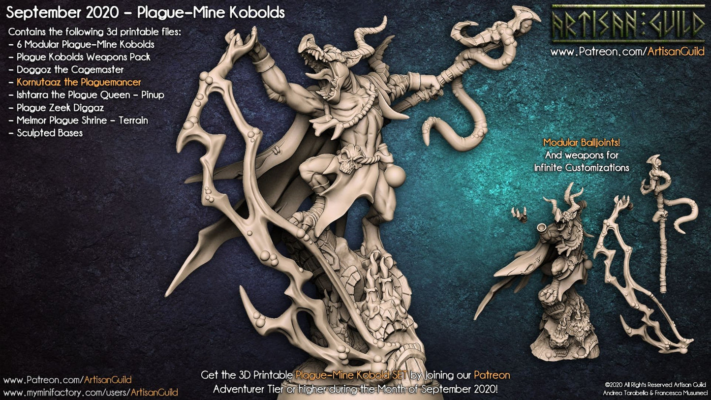 Kornutaaz the Plaguemancer (2 Variants Available) - Artisan Guild