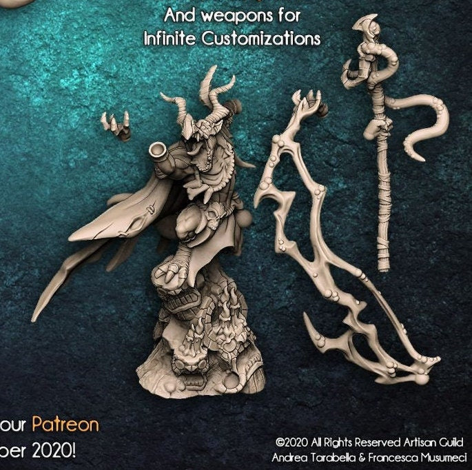 Kornutaaz the Plaguemancer (2 Variants Available) - Artisan Guild