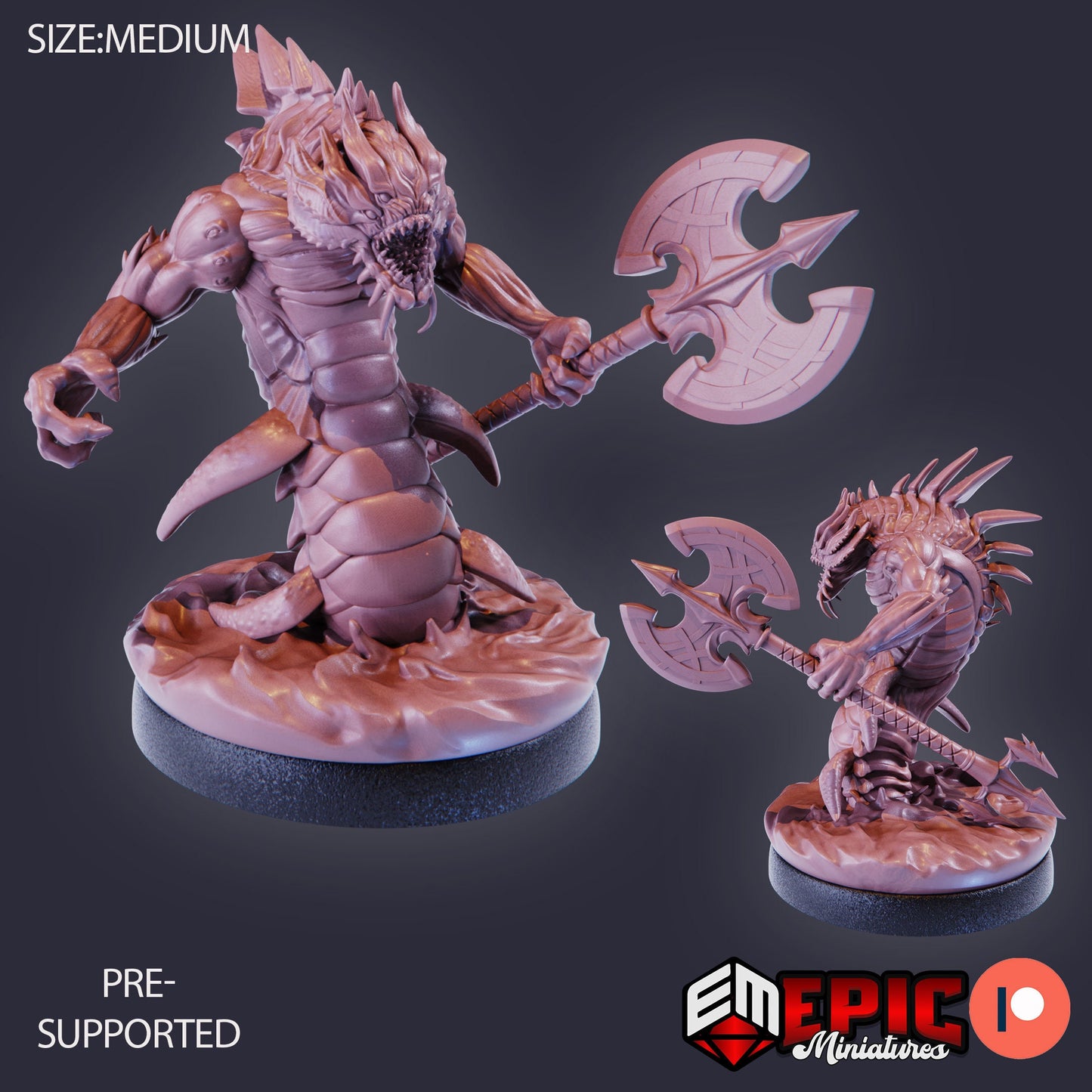Ocean Naga (3 Variants) - Epic Miniatures