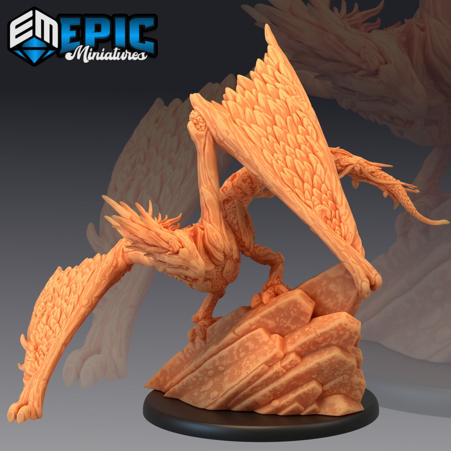 Wood Wyvern (3 Variants AVailable) - Epic Miniatures