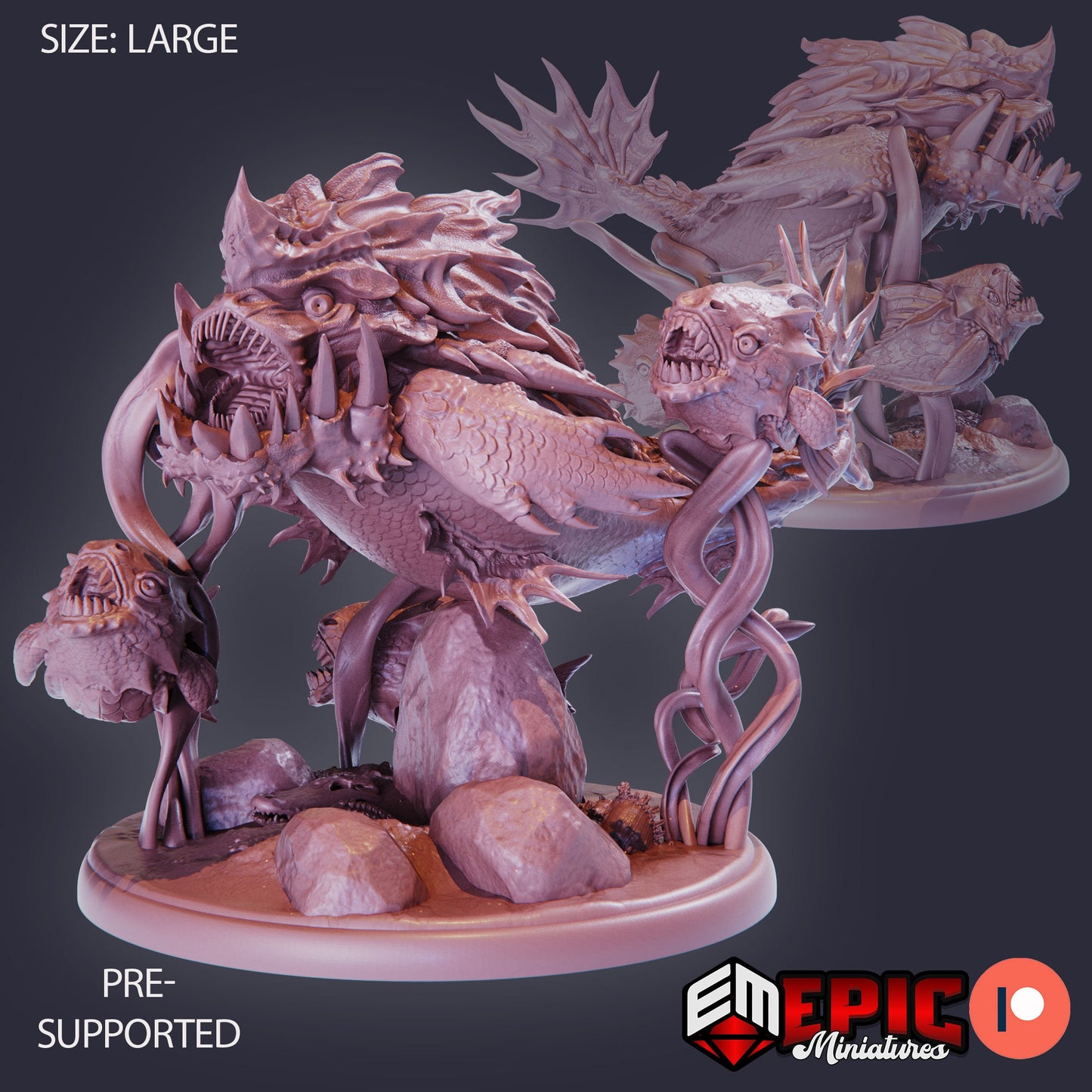 Giant Piranha (4 Variants Available) - Epic Miniatures