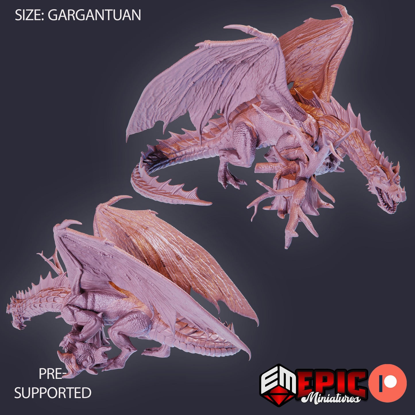 Green Dragon (3 Variants) - Epic Miniatures