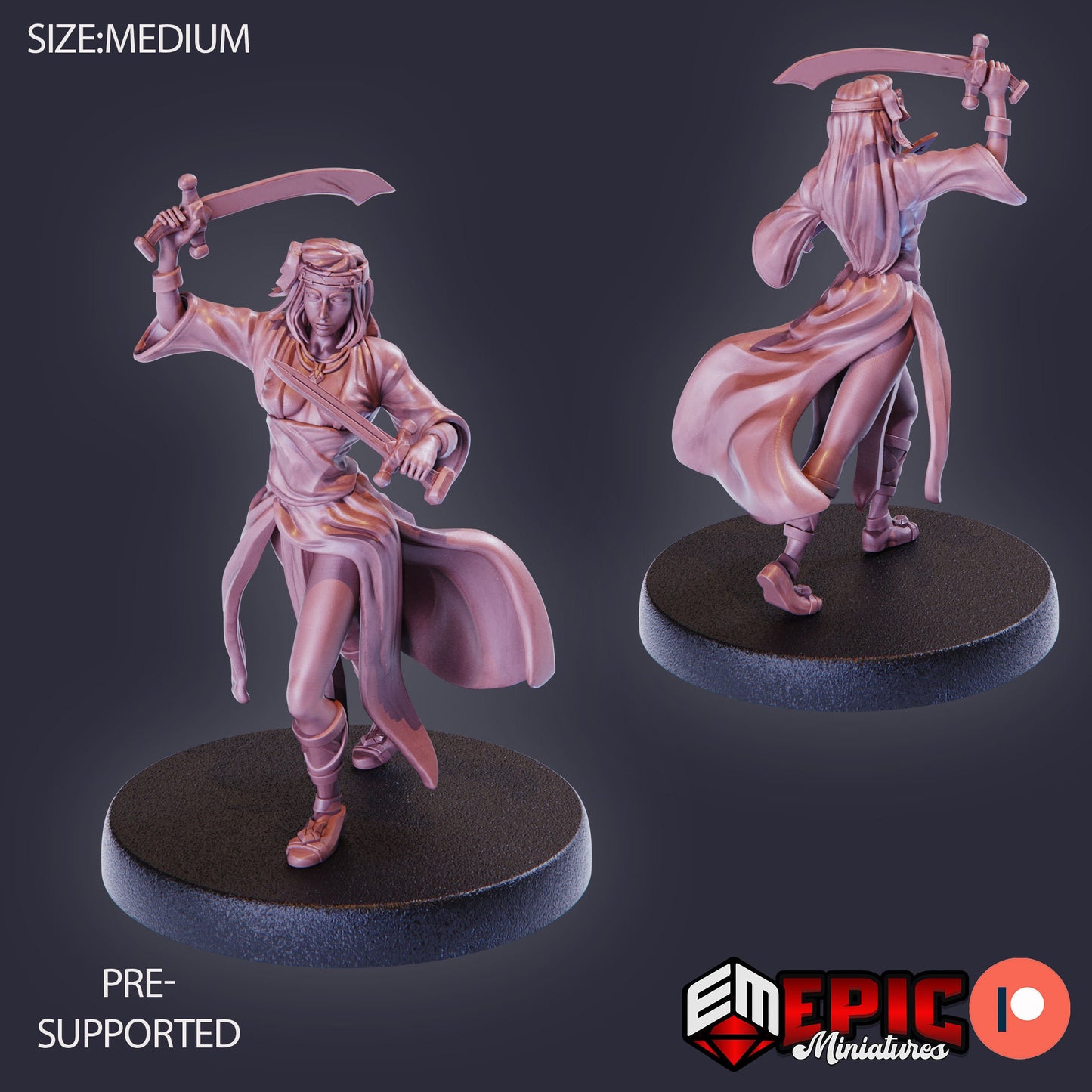 Vampire Hunter/Huntress (4 Variants) - Epic Miniatures