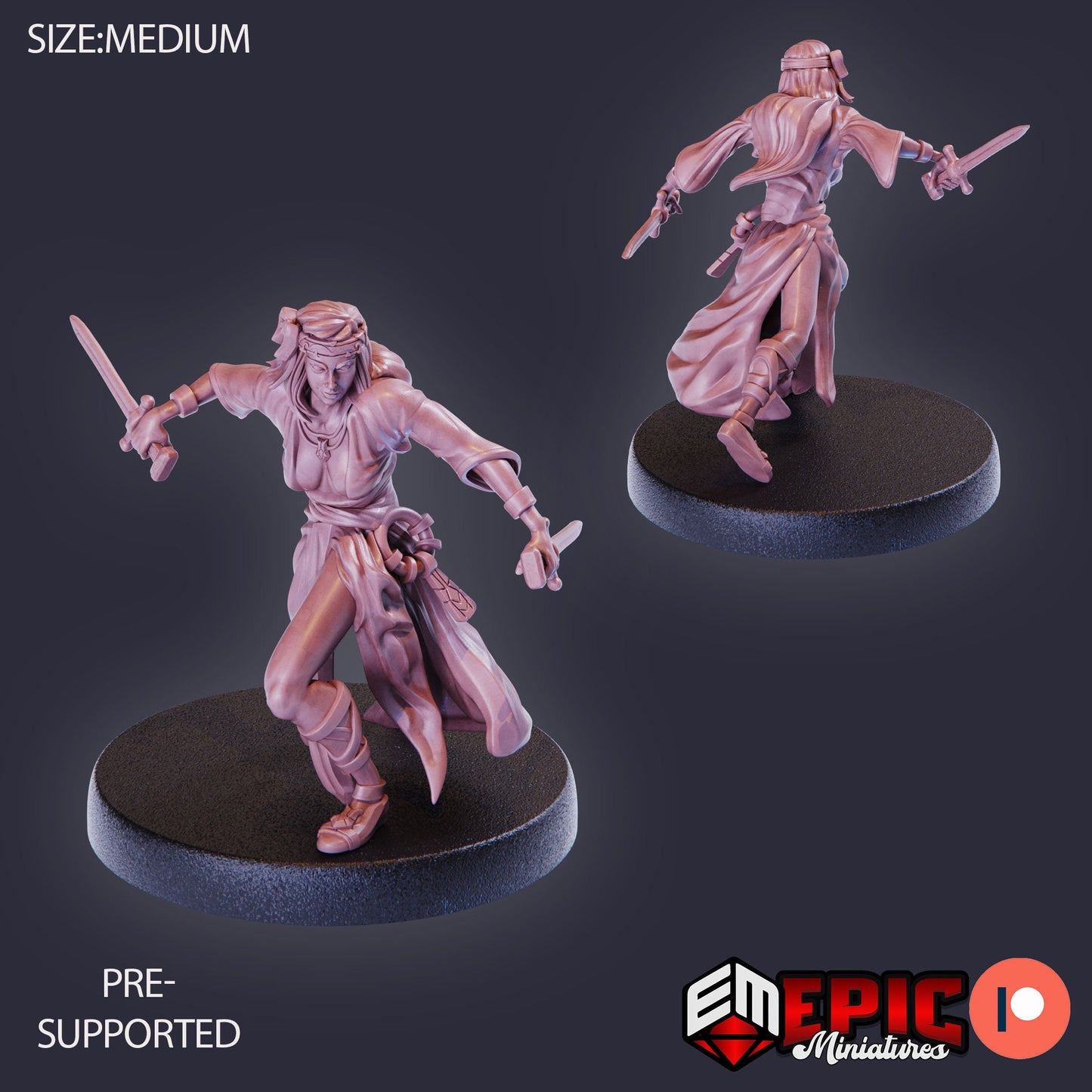 Vampire Hunter/Huntress (4 Variants) - Epic Miniatures