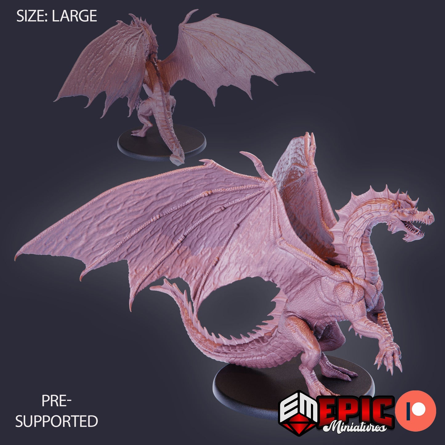 Green Dragon (3 Variants) - Epic Miniatures