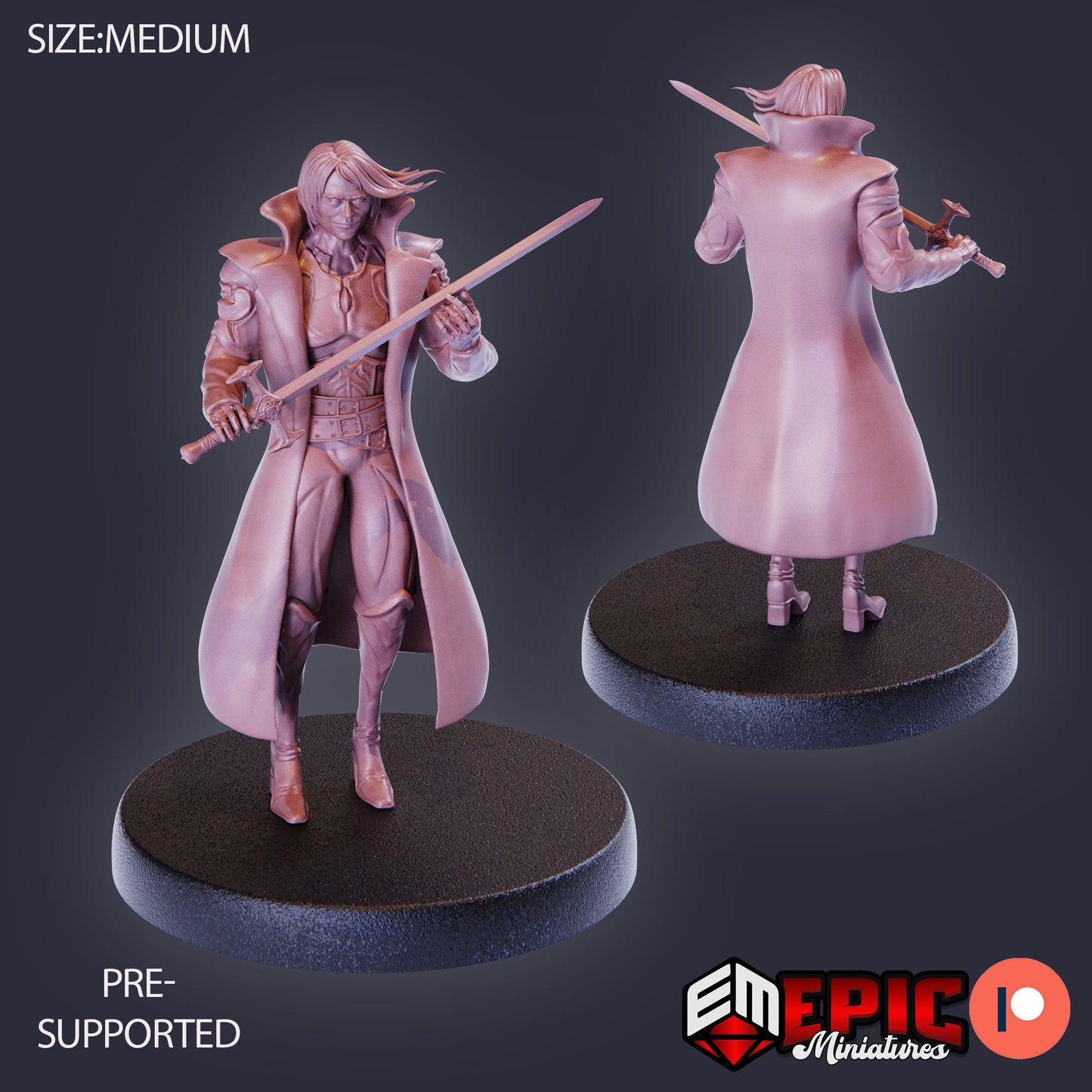 Vampire Hunter/Huntress (4 Variants) - Epic Miniatures