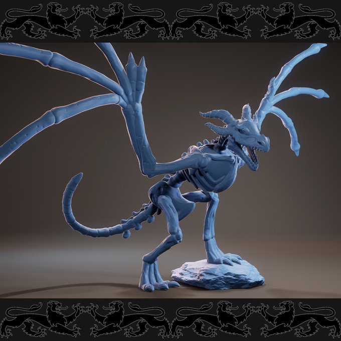Skeleton Wyvern (2 Poses Available) - Brayan Nafarrate