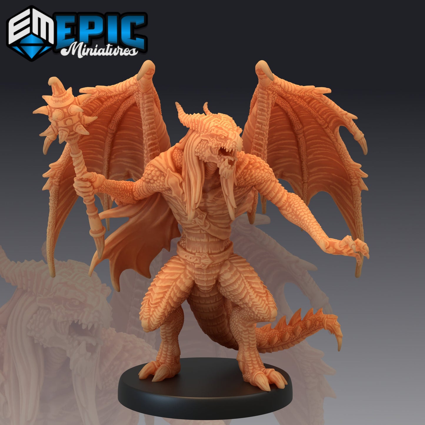 Draconic Demon Red (3 Variants) - Epic Miniatures