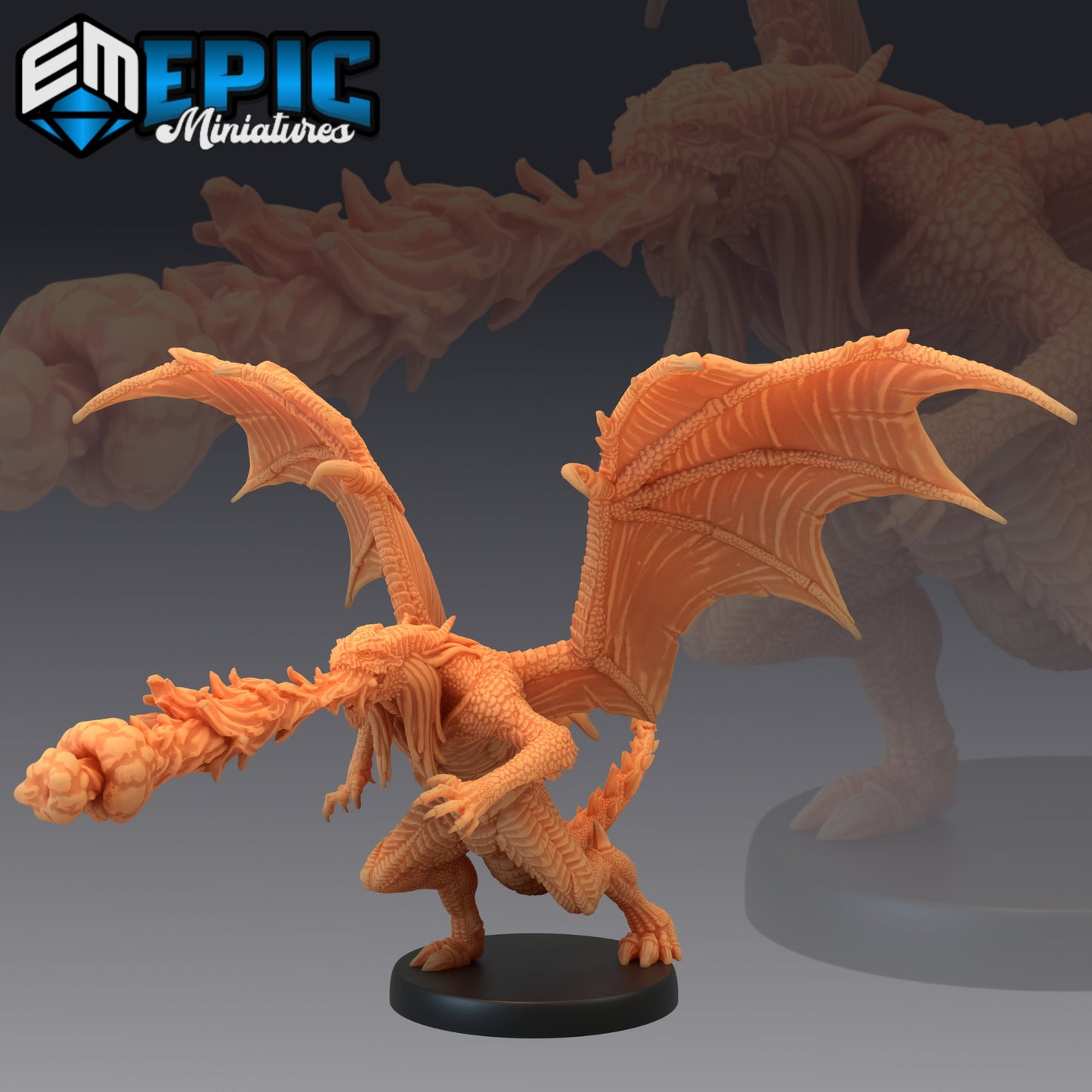 Draconic Demon Red (3 Variants) - Epic Miniatures