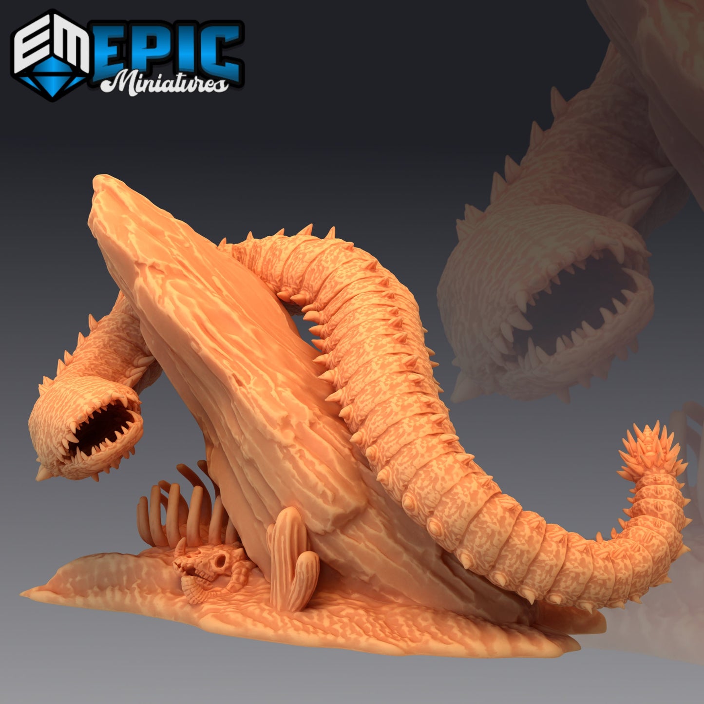 Purple Worm (3 Variants Available) - Epic Miniatures