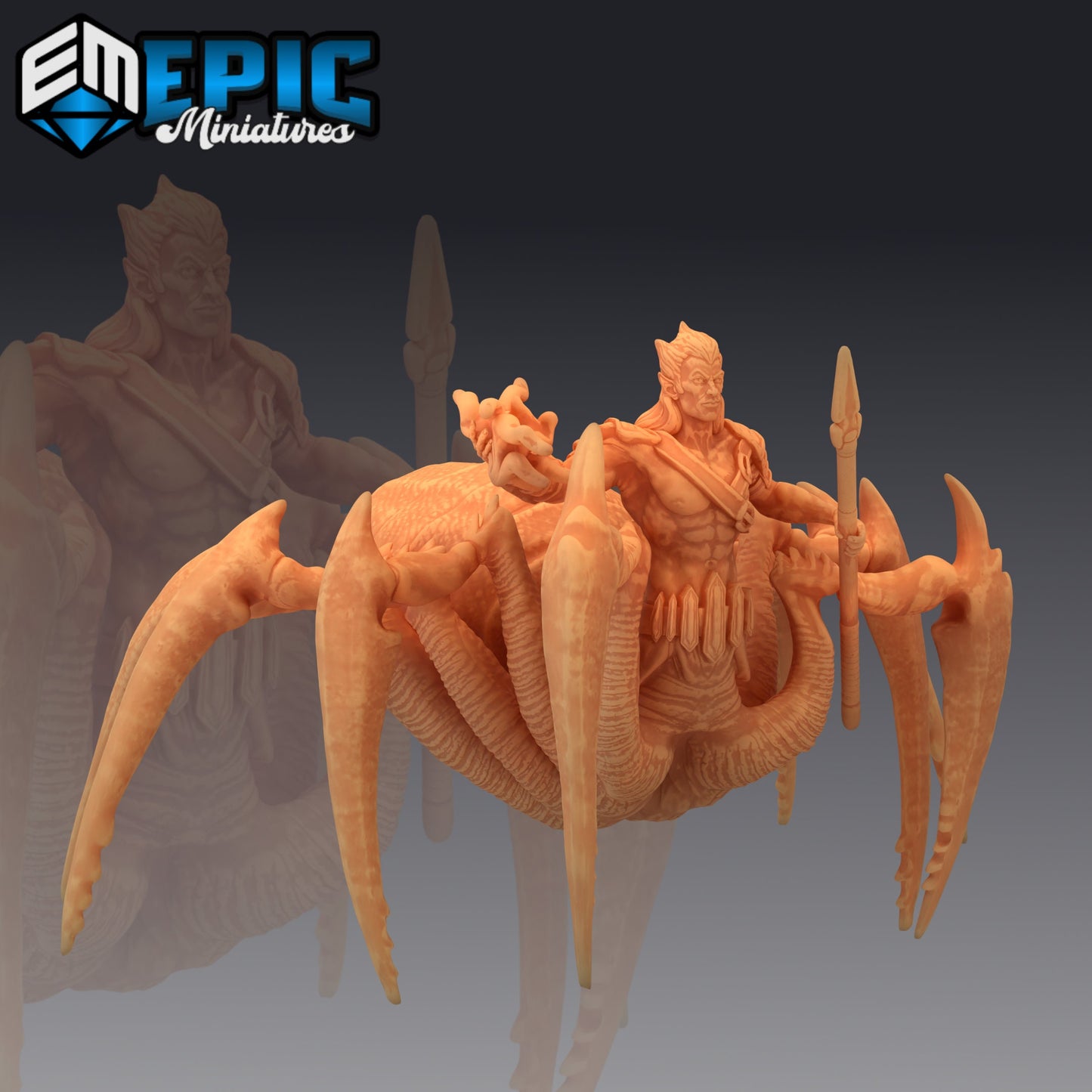 Dark Elf Spider, Set 1 (3 Variants Available) - Epic Miniatures