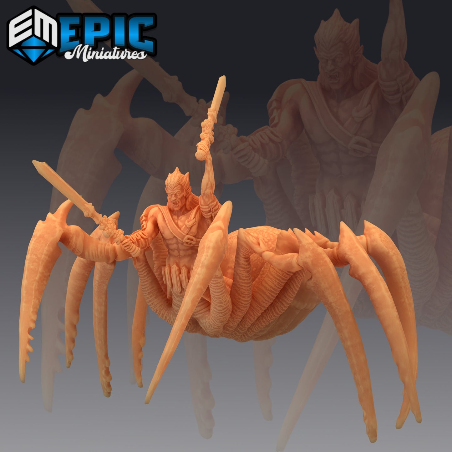 Dark Elf Spider, Set 1 (3 Variants Available) - Epic Miniatures