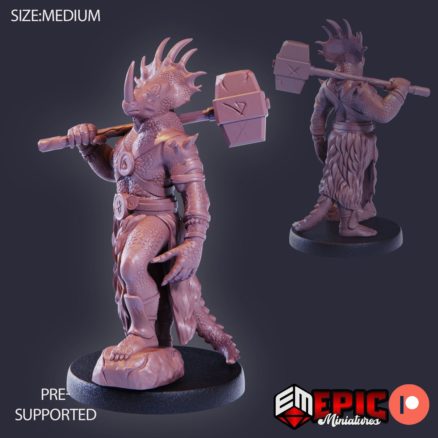 Dinosaur Tribe (3 Variants Available) - Epic Miniatures