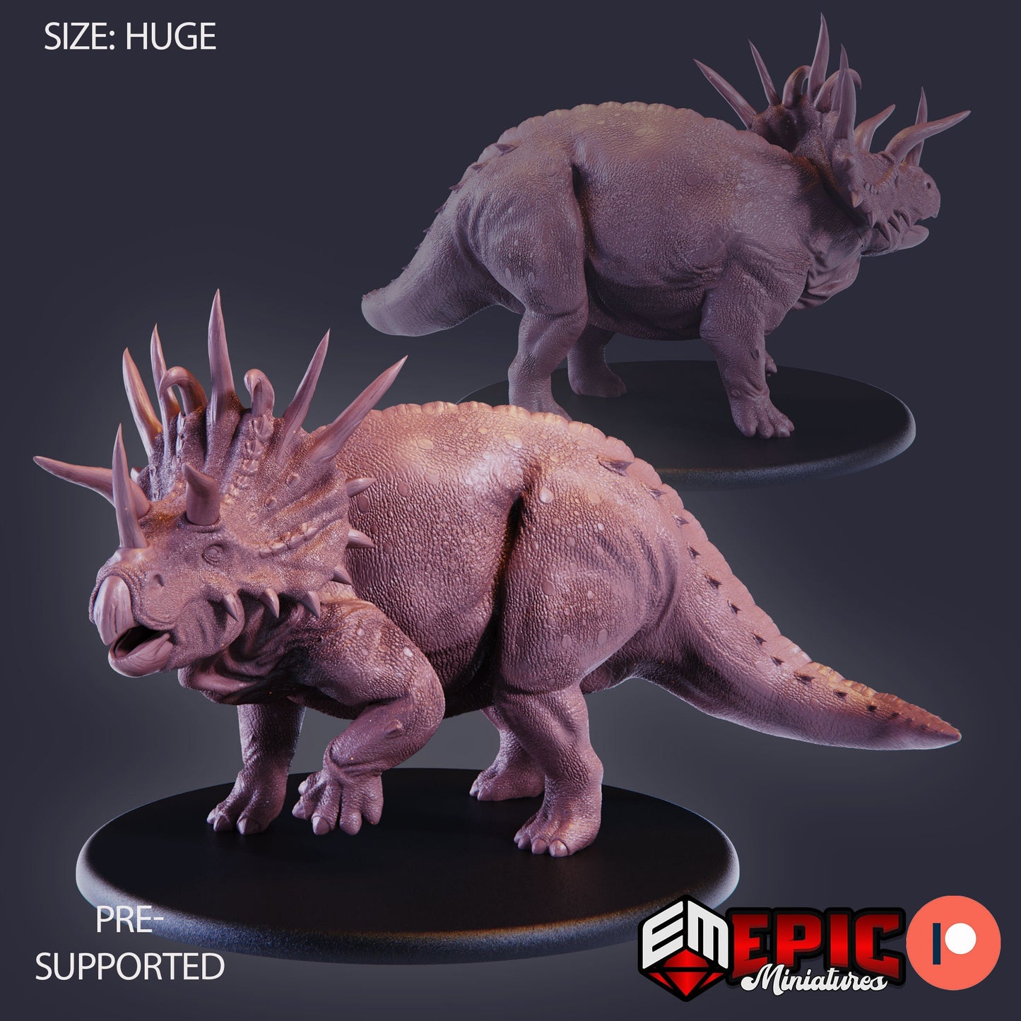 Triceratops (6 Variants) - Epic Miniatures