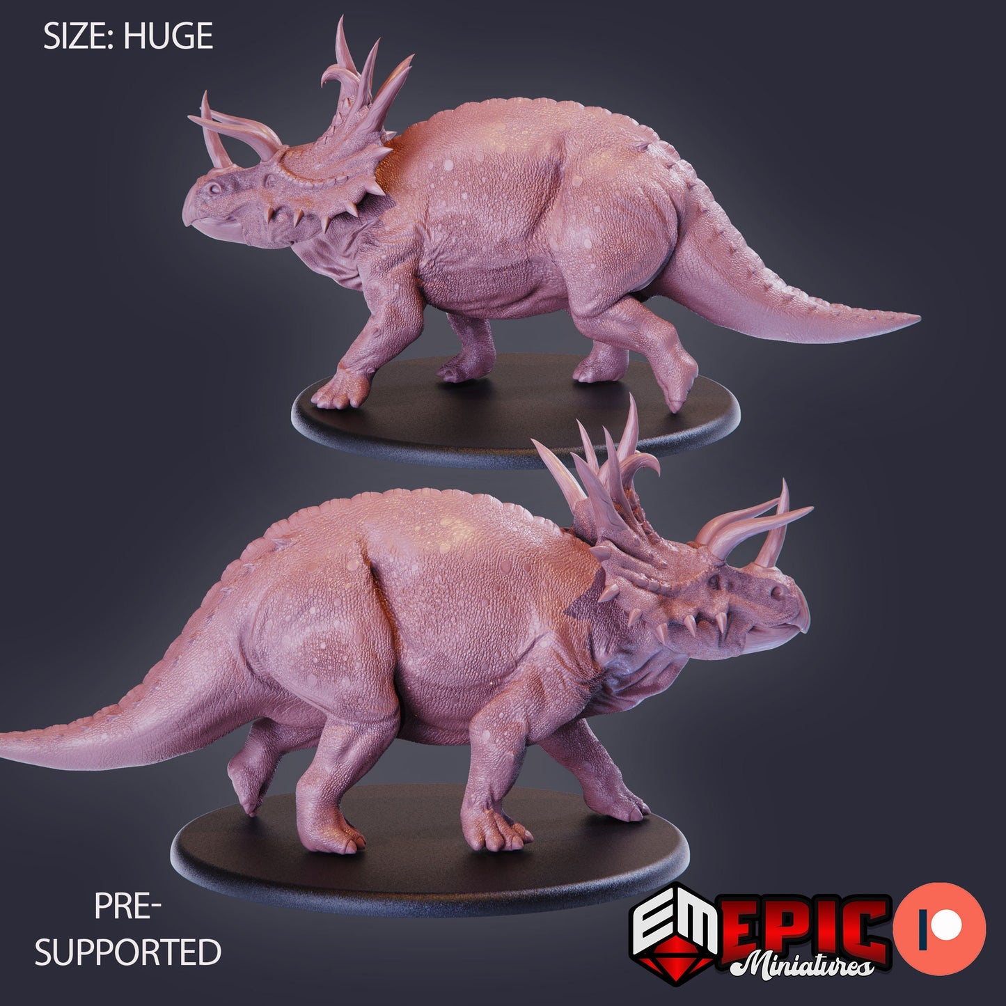 Triceratops (6 Variants) - Epic Miniatures