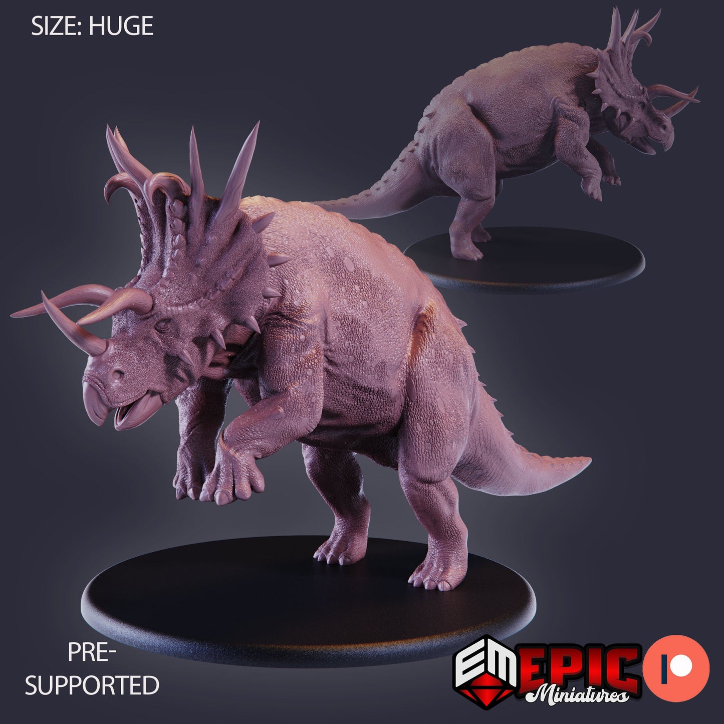 Triceratops (6 Variants) - Epic Miniatures