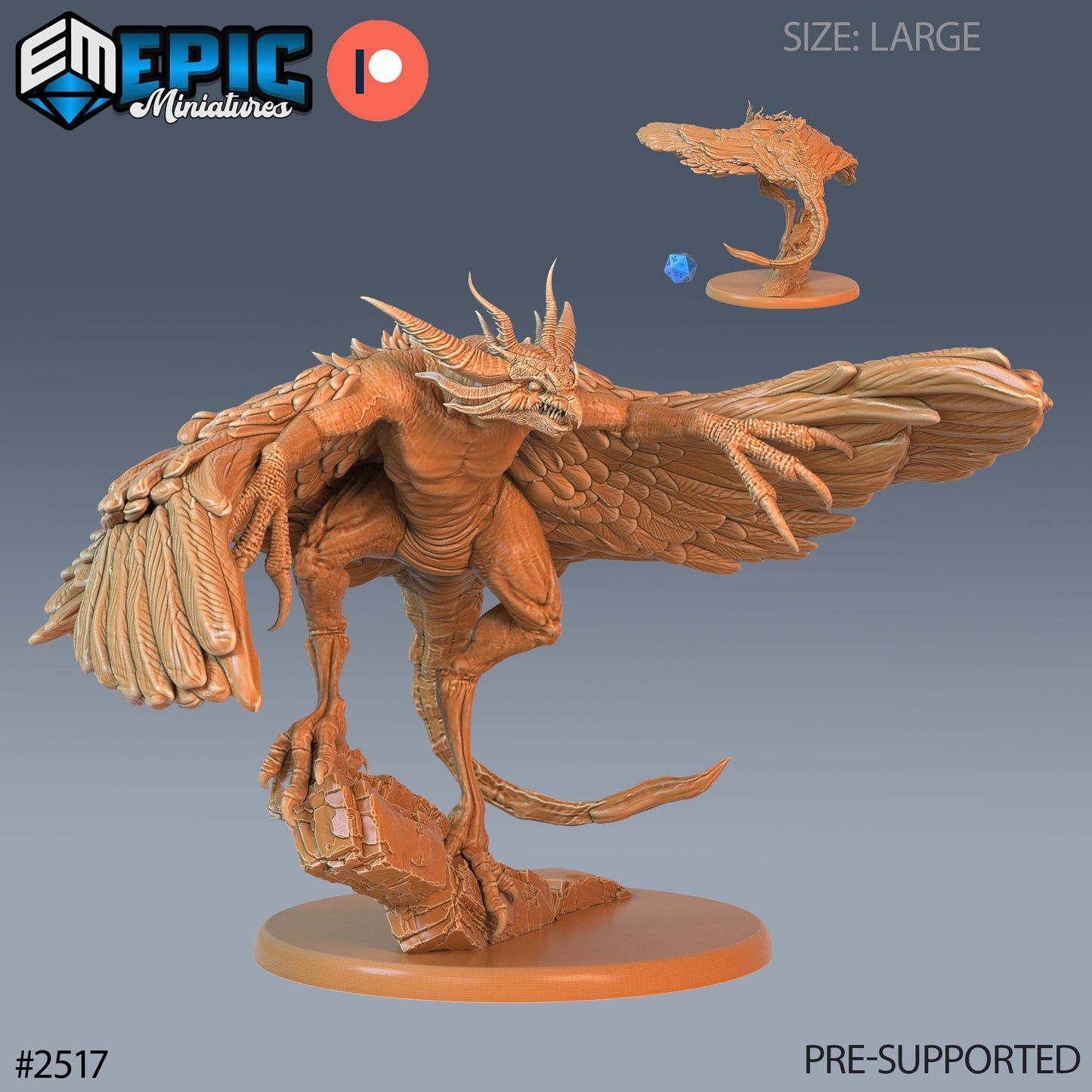 Harpy Beast (3 Variants Available) - Epic Miniatures
