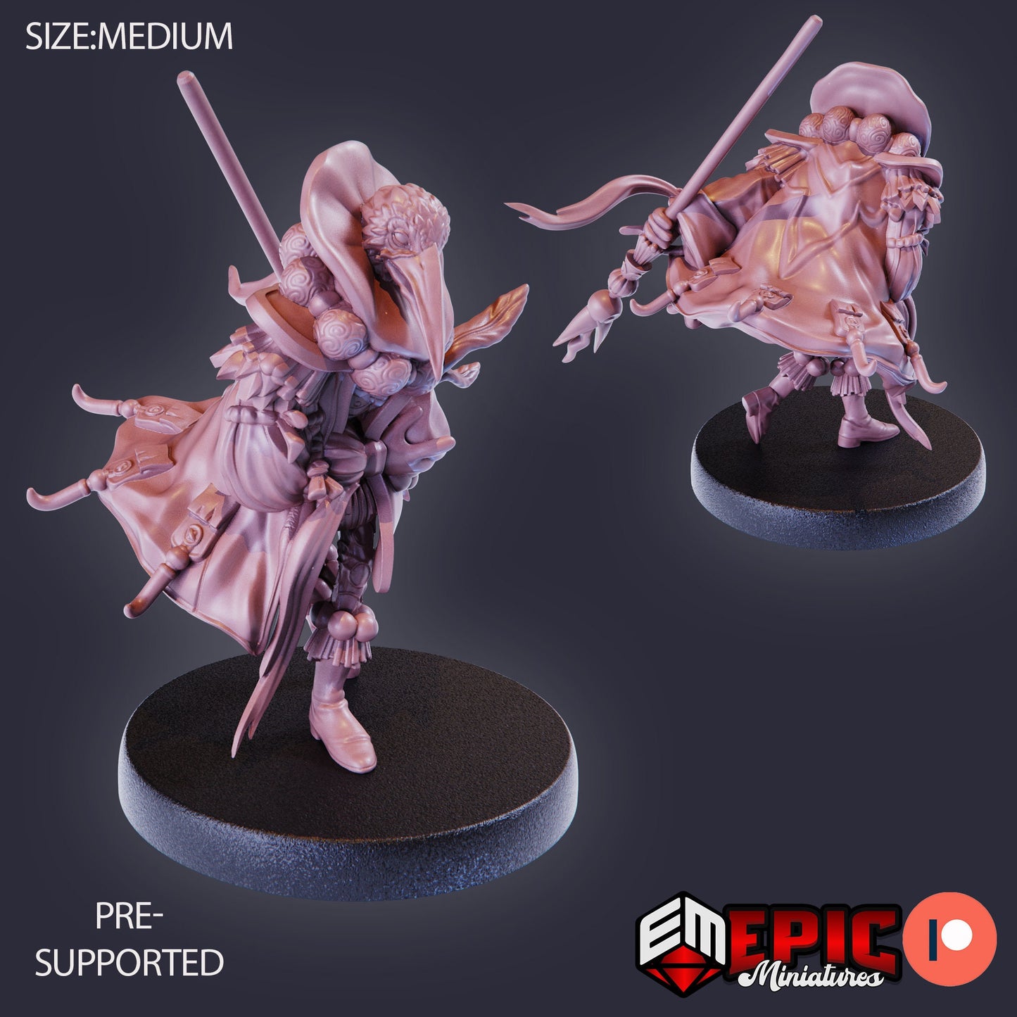 Noble Crane Folk (3 Variants Available) - Epic Miniatures