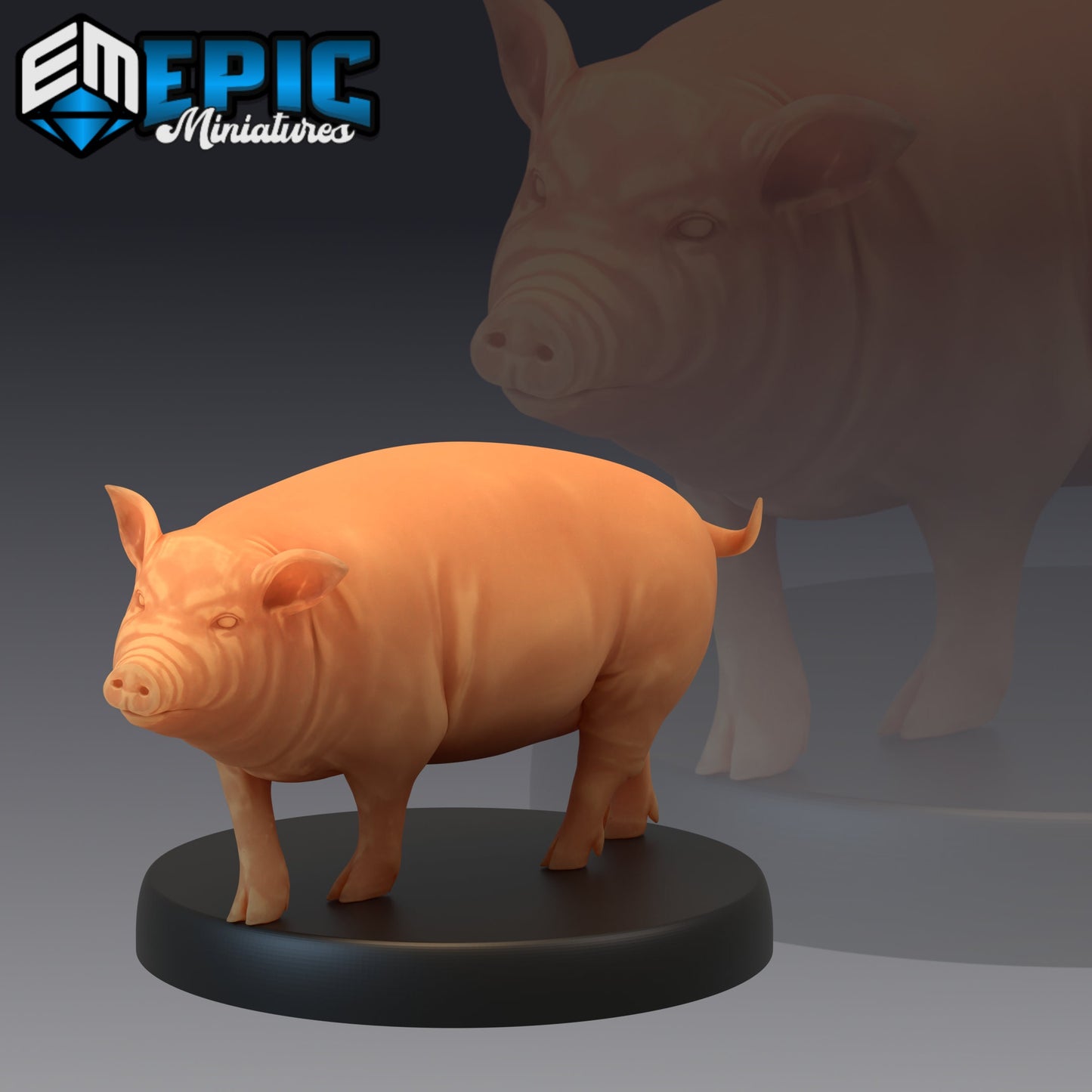 Farm Animal - Pig (3 Variants Available) - Epic Miniatures