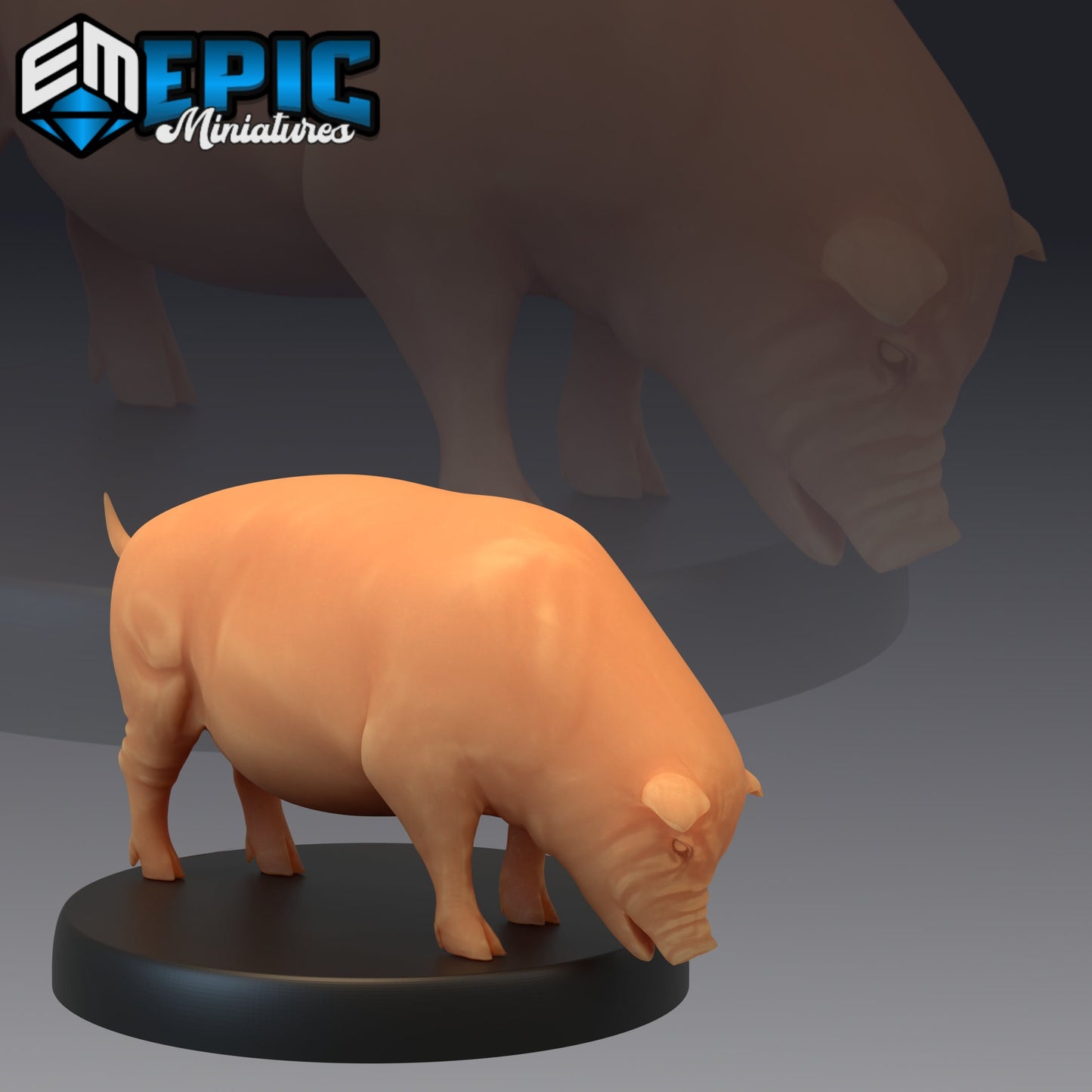 Farm Animal - Pig (3 Variants Available) - Epic Miniatures
