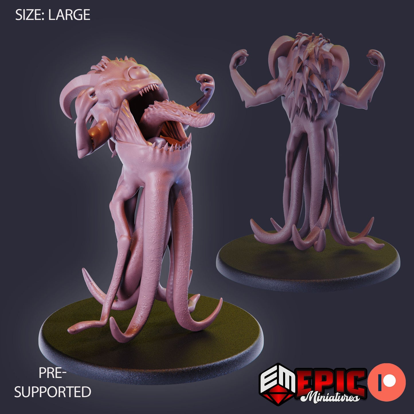 Abyssal Lurker (3 Variants) - Epic Miniatures