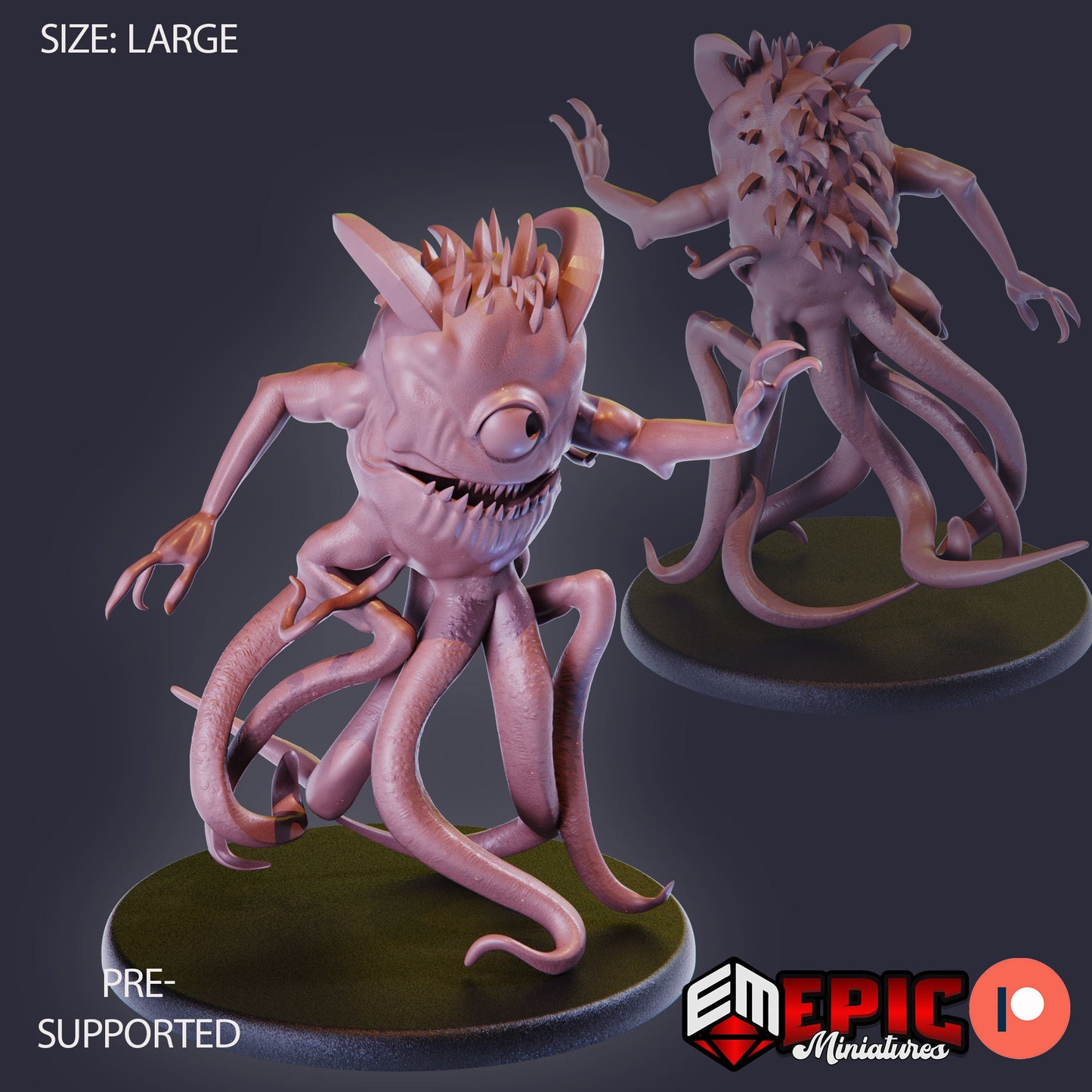 Abyssal Lurker (3 Variants) - Epic Miniatures