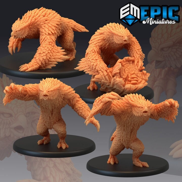 Owlbear (4 Variants Available) - Epic Miniatures