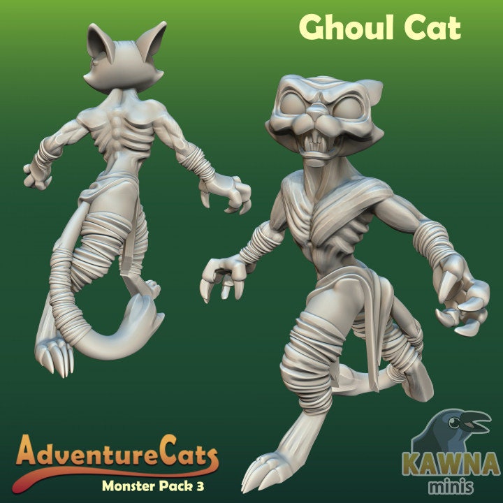 Undead Cat (4 Variants Available) - Kawna Minis