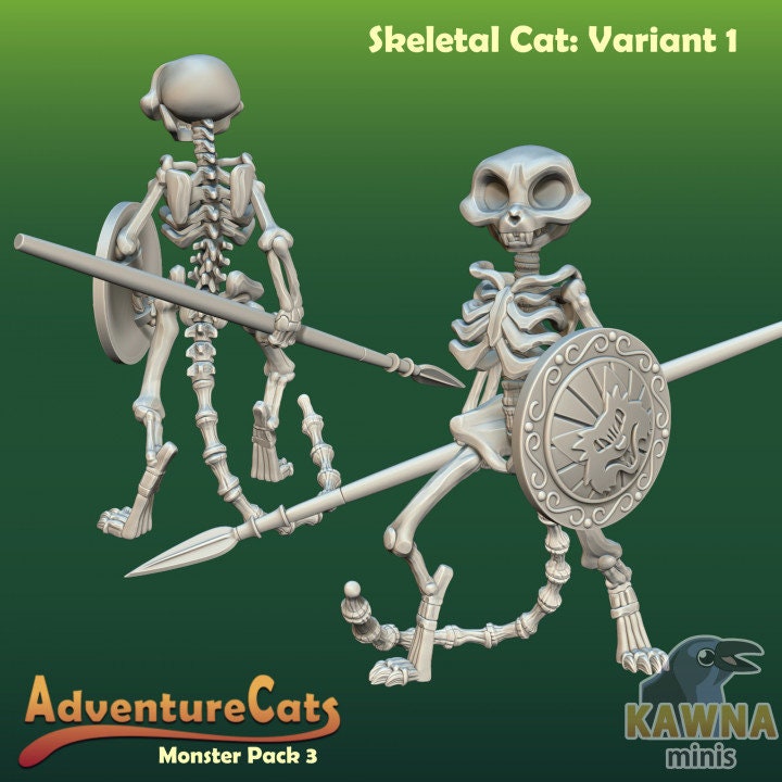 Undead Cat (4 Variants Available) - Kawna Minis