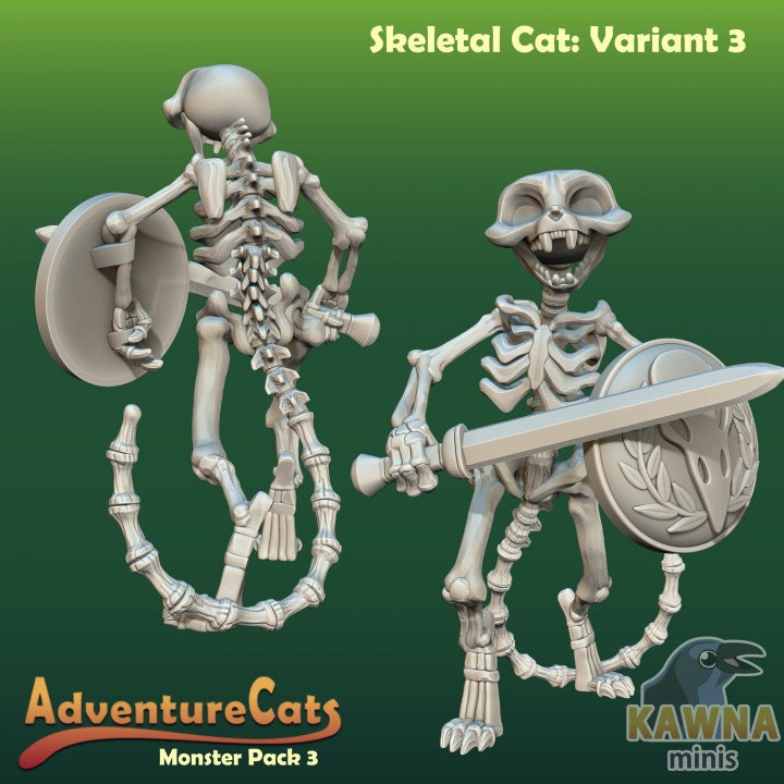 Undead Cat (4 Variants Available) - Kawna Minis